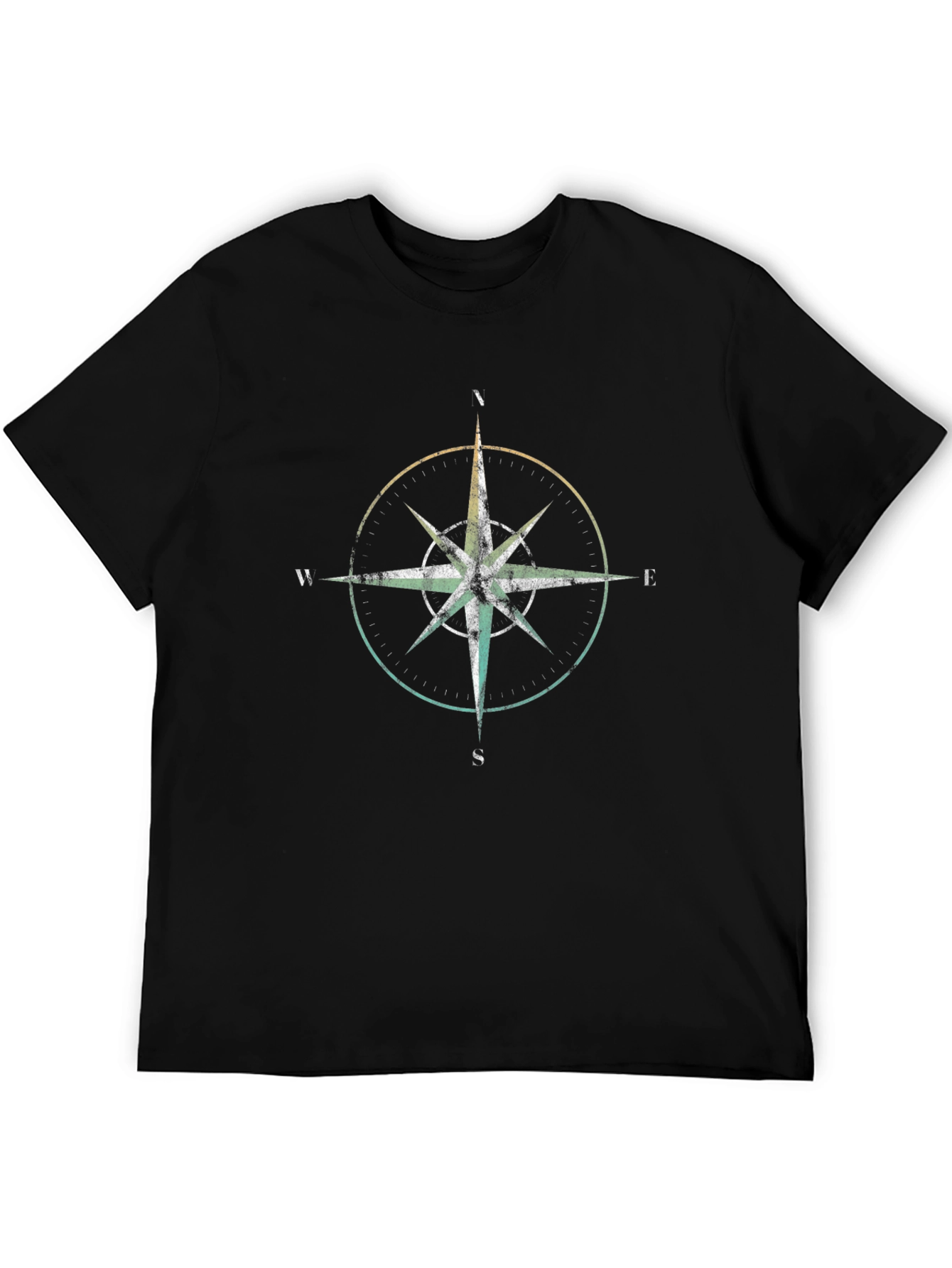 Compass Graphic Tee - Black Cotton Blend