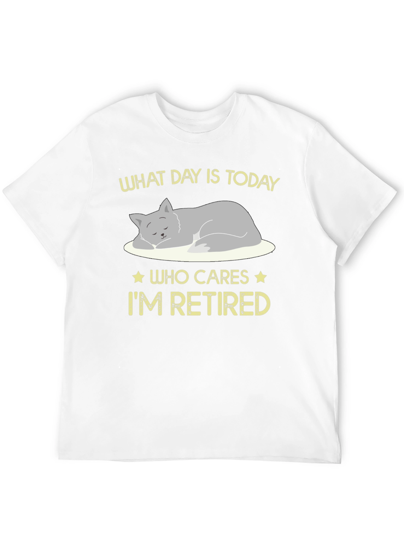 Retired Cat Graphic T-Shirt