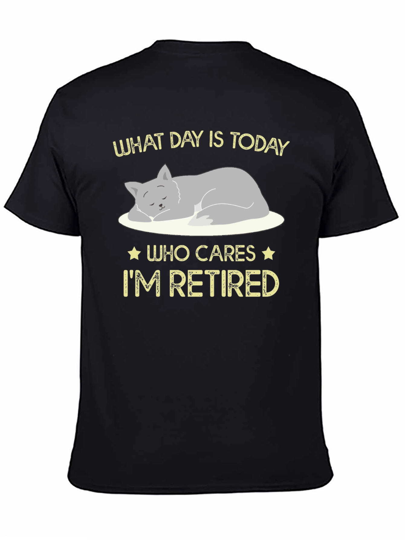 Retired Cat Graphic T-Shirt