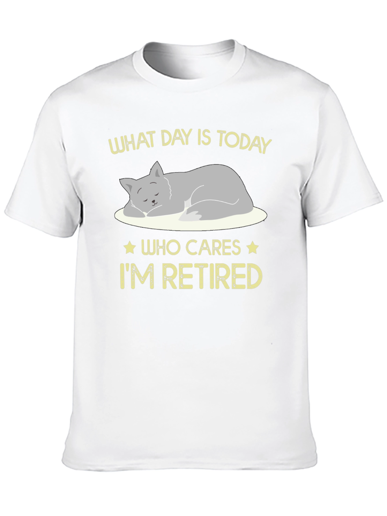Retired Cat Graphic T-Shirt