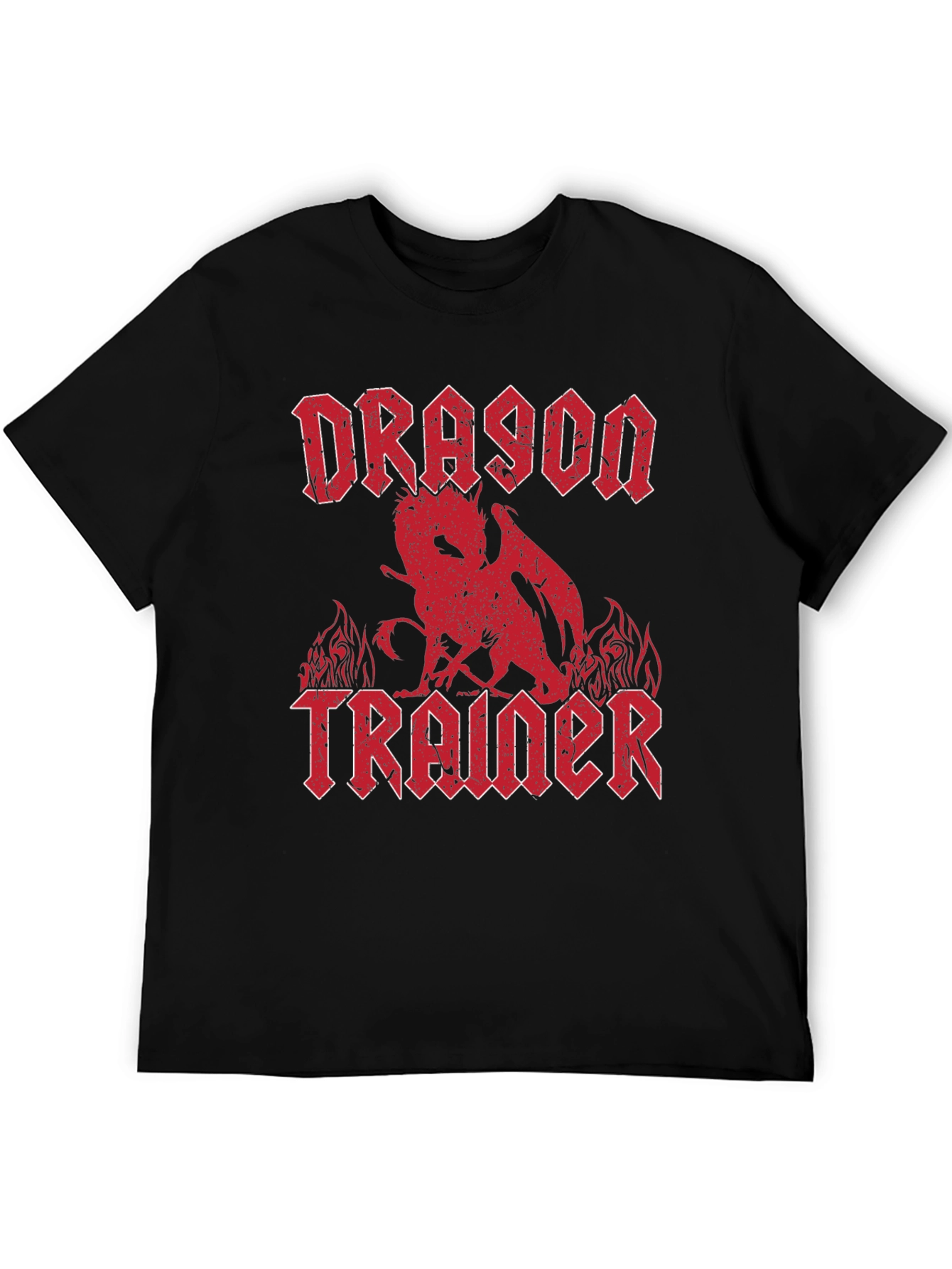 Dragon Trainer Graphic T-Shirt - Heavy Metal Style