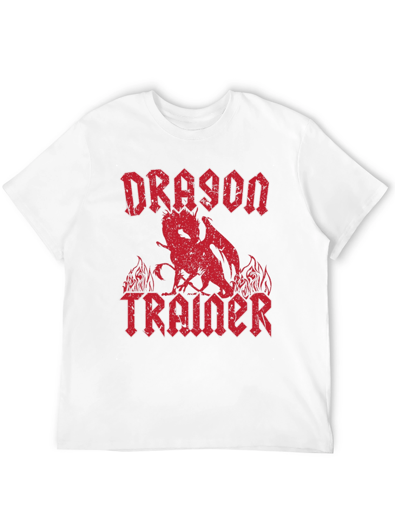 Dragon Trainer Graphic T-Shirt - Heavy Metal Style