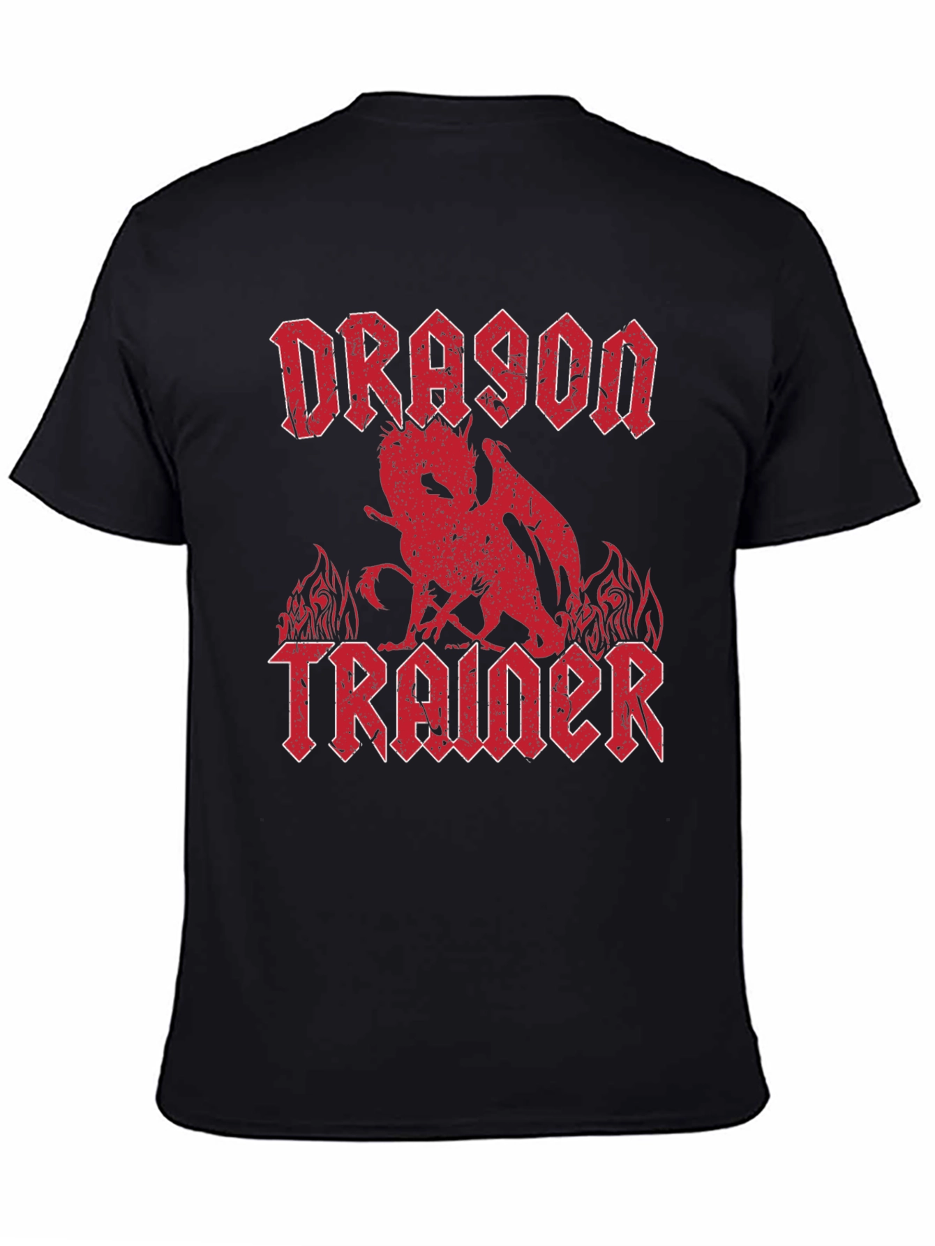 Dragon Trainer Graphic T-Shirt - Heavy Metal Style