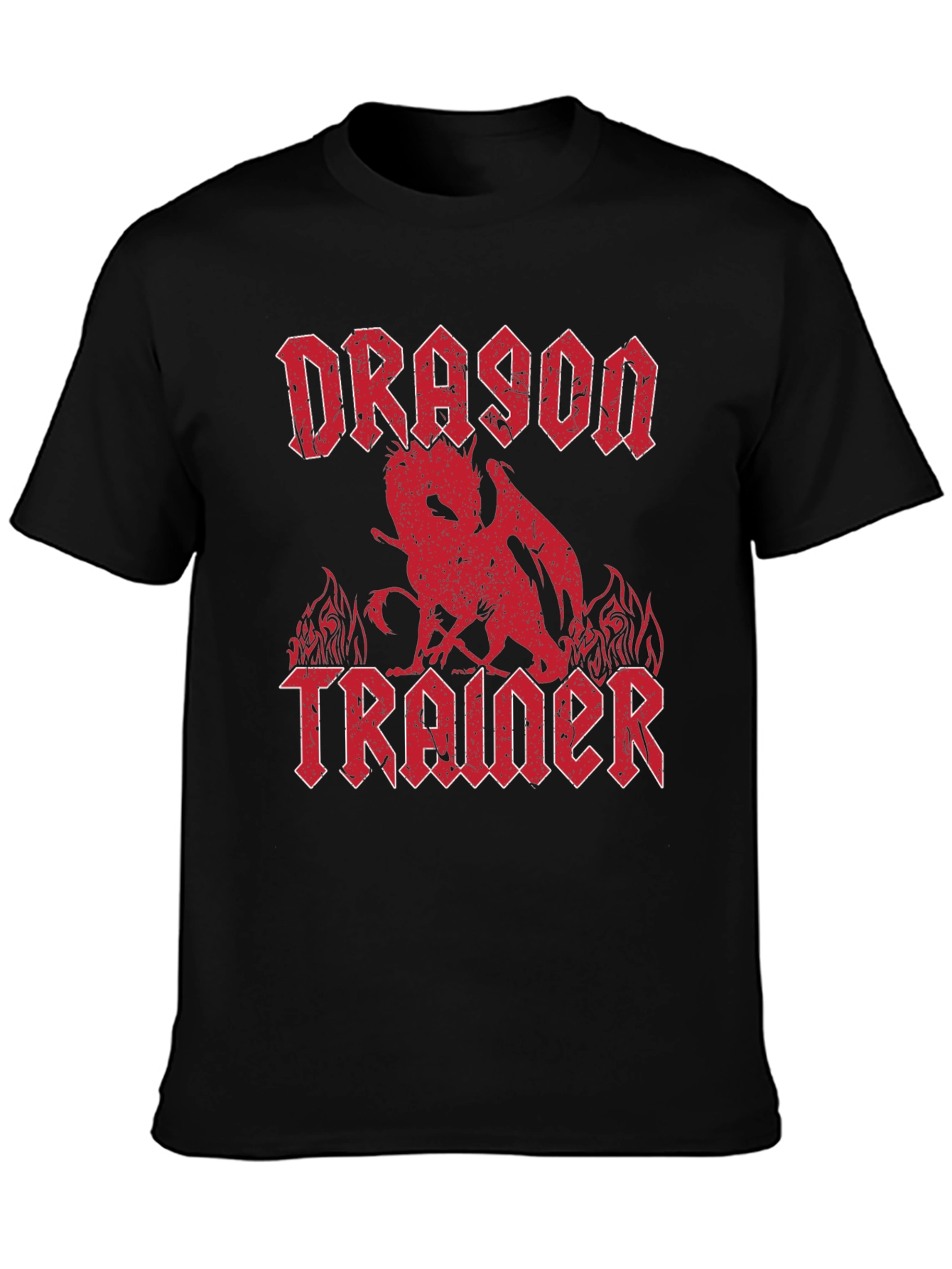 Dragon Trainer Graphic T-Shirt - Heavy Metal Style