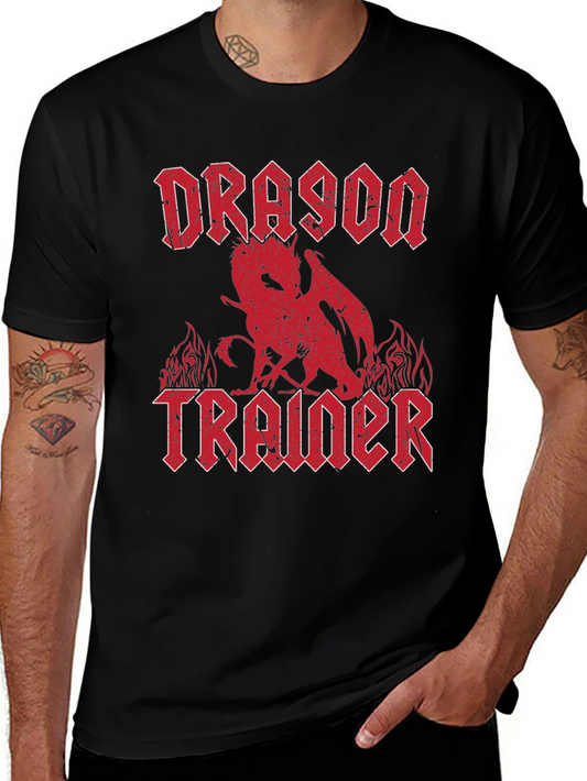 Dragon Trainer Graphic T-Shirt - Heavy Metal Style