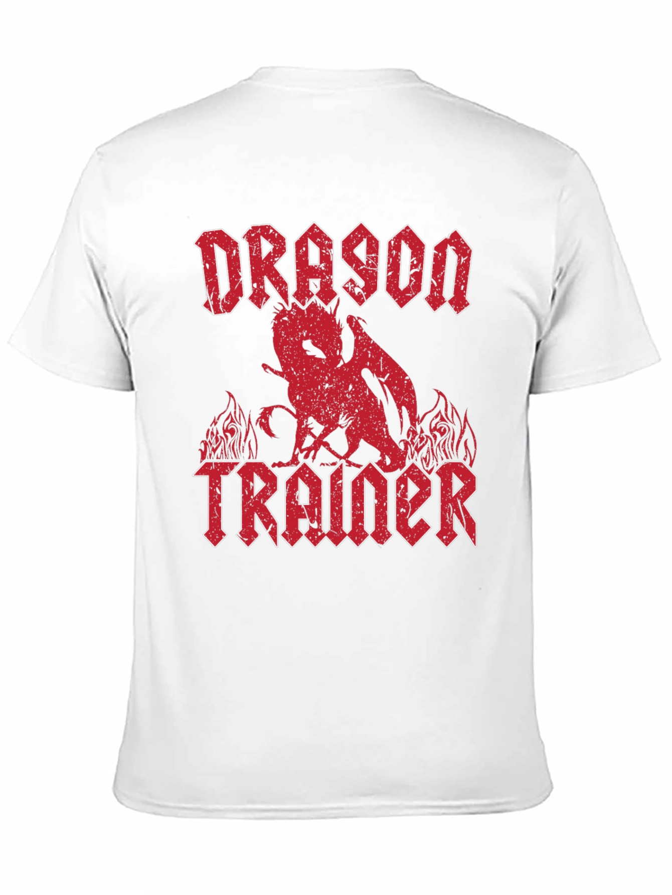 Dragon Trainer Graphic T-Shirt - Heavy Metal Style