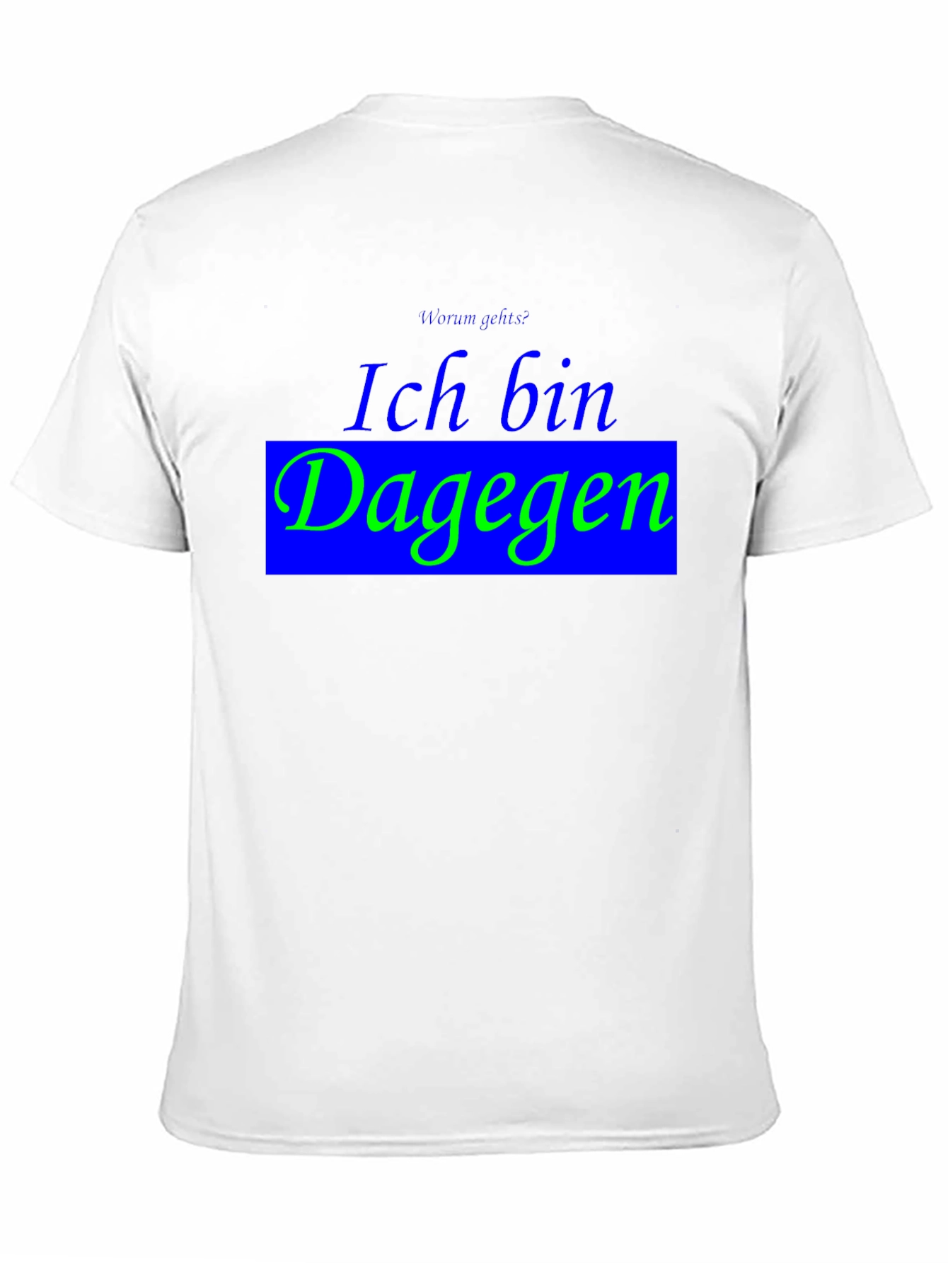 Ich Bin Dagegen Black T-Shirt