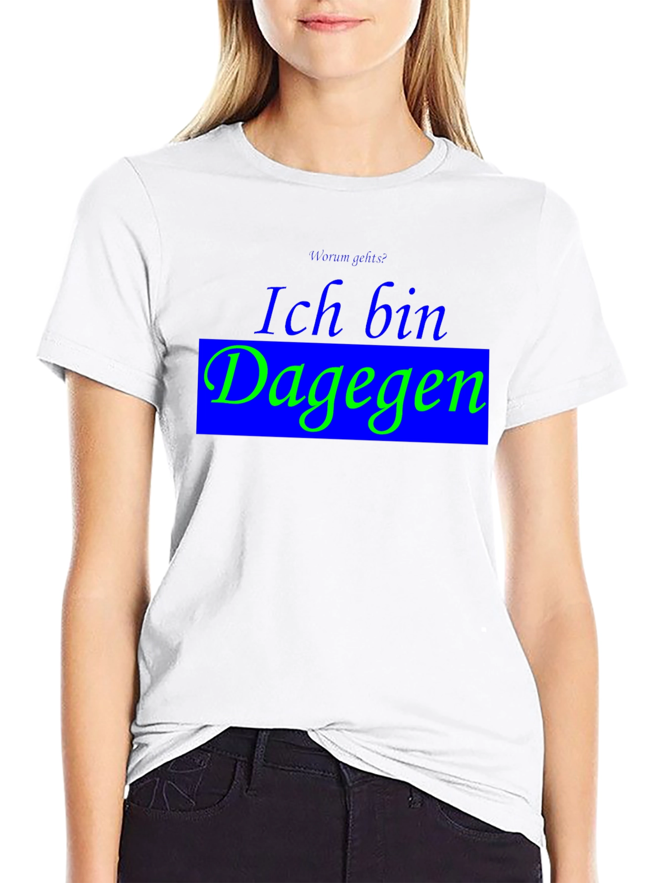 Ich Bin Dagegen Black T-Shirt