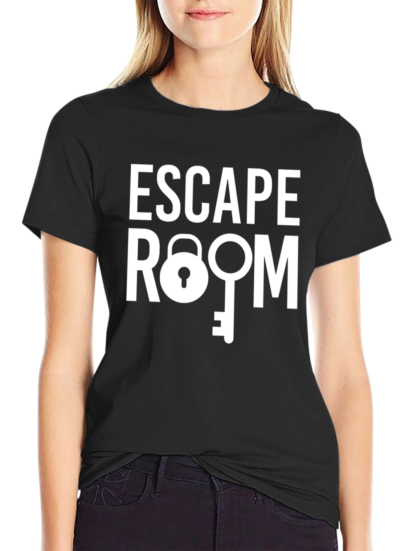 Escape Room Graphic Tee - Lock and Key Design