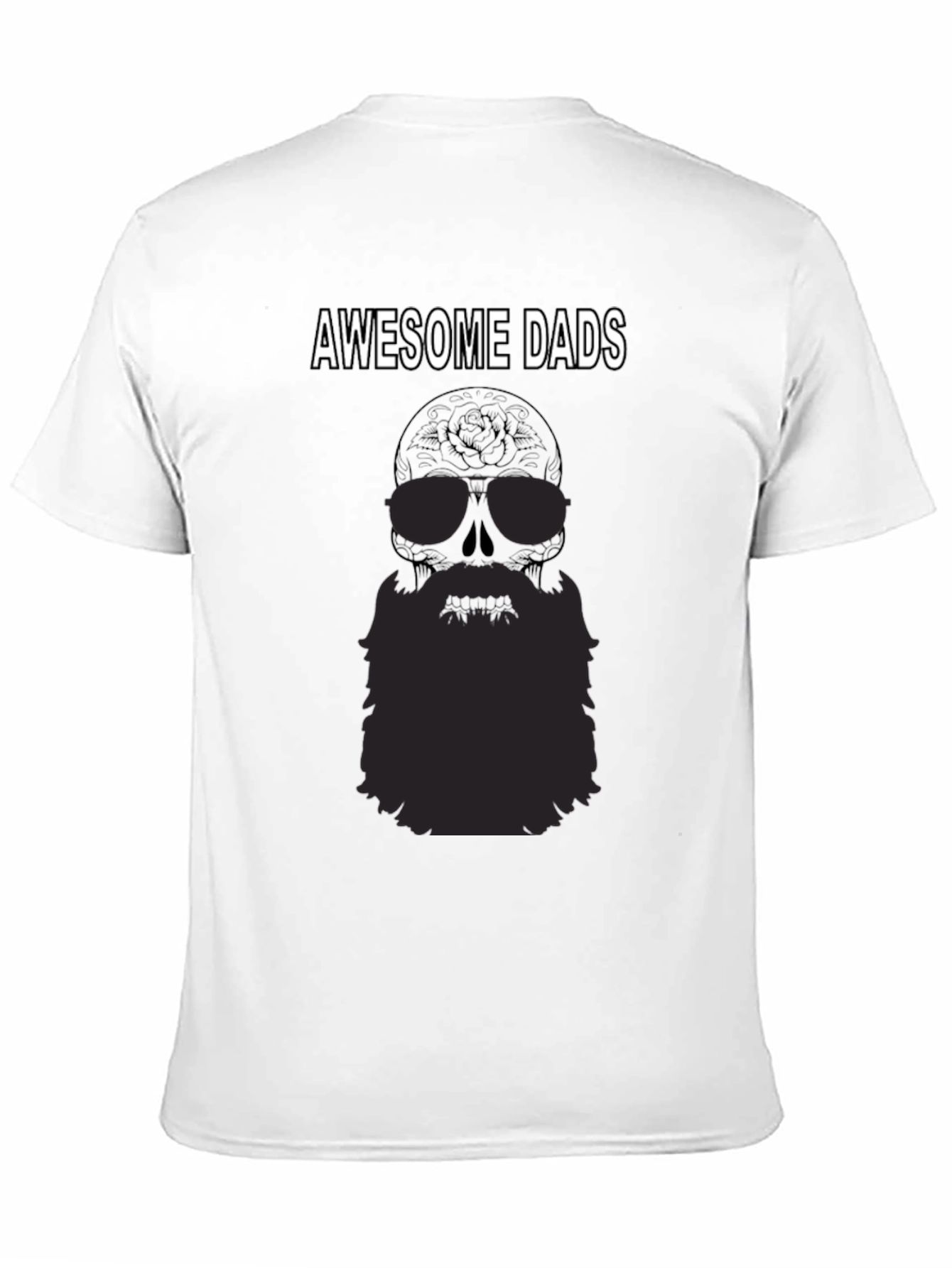 Awesome Dads Skull Graphic T-Shirt