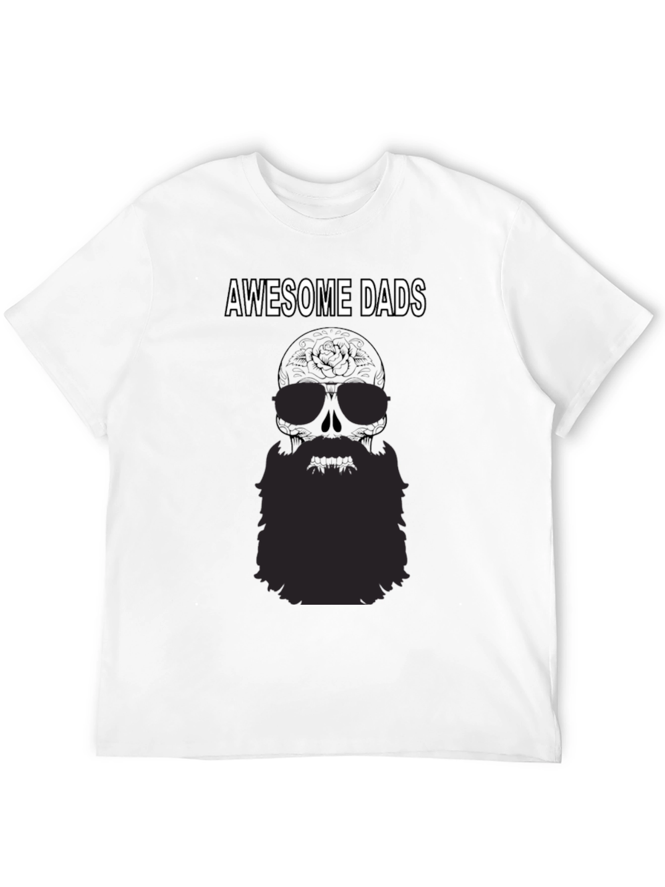 Awesome Dads Skull Graphic T-Shirt