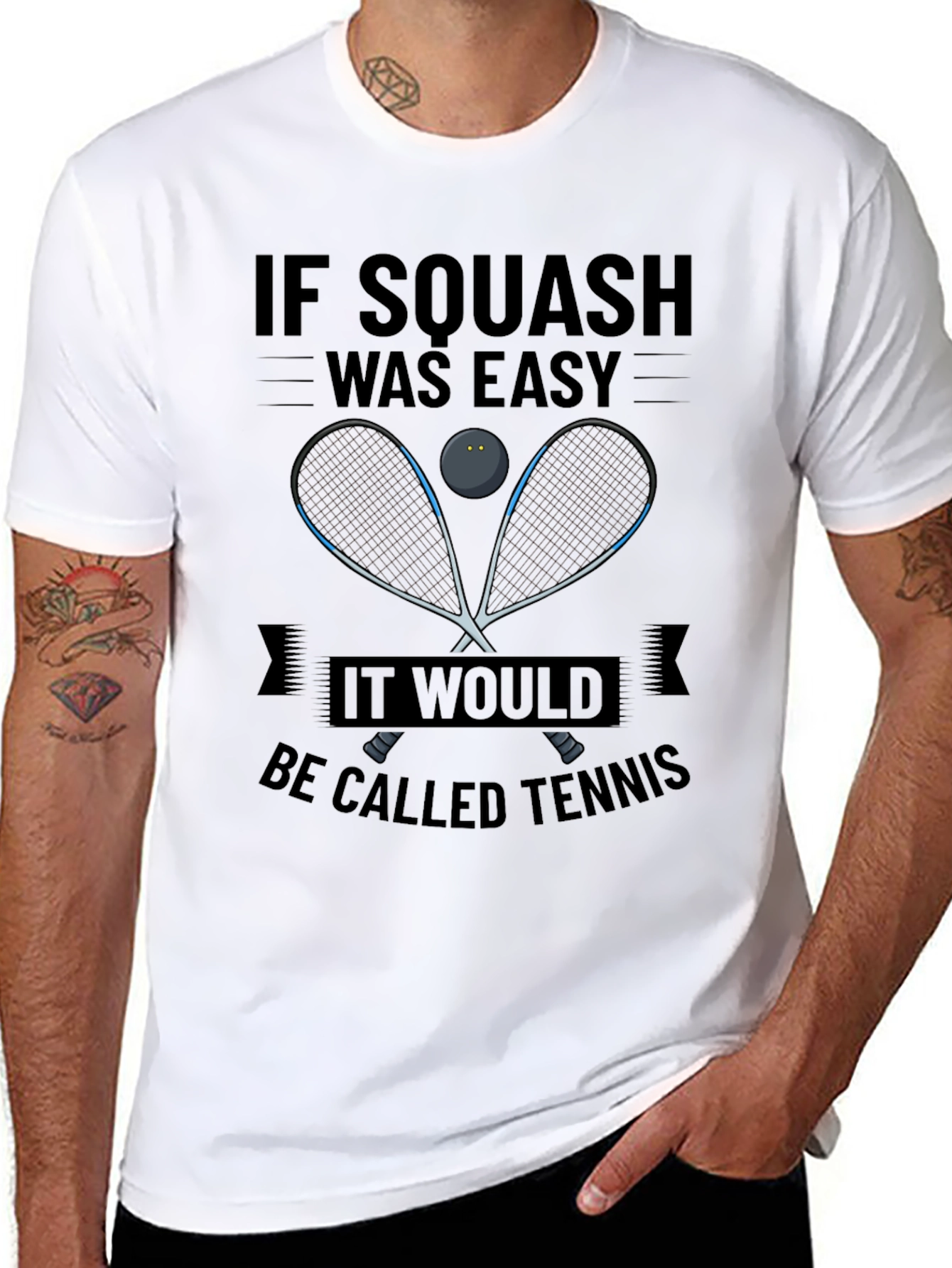 Squash vs Tennis Funny T-Shirt