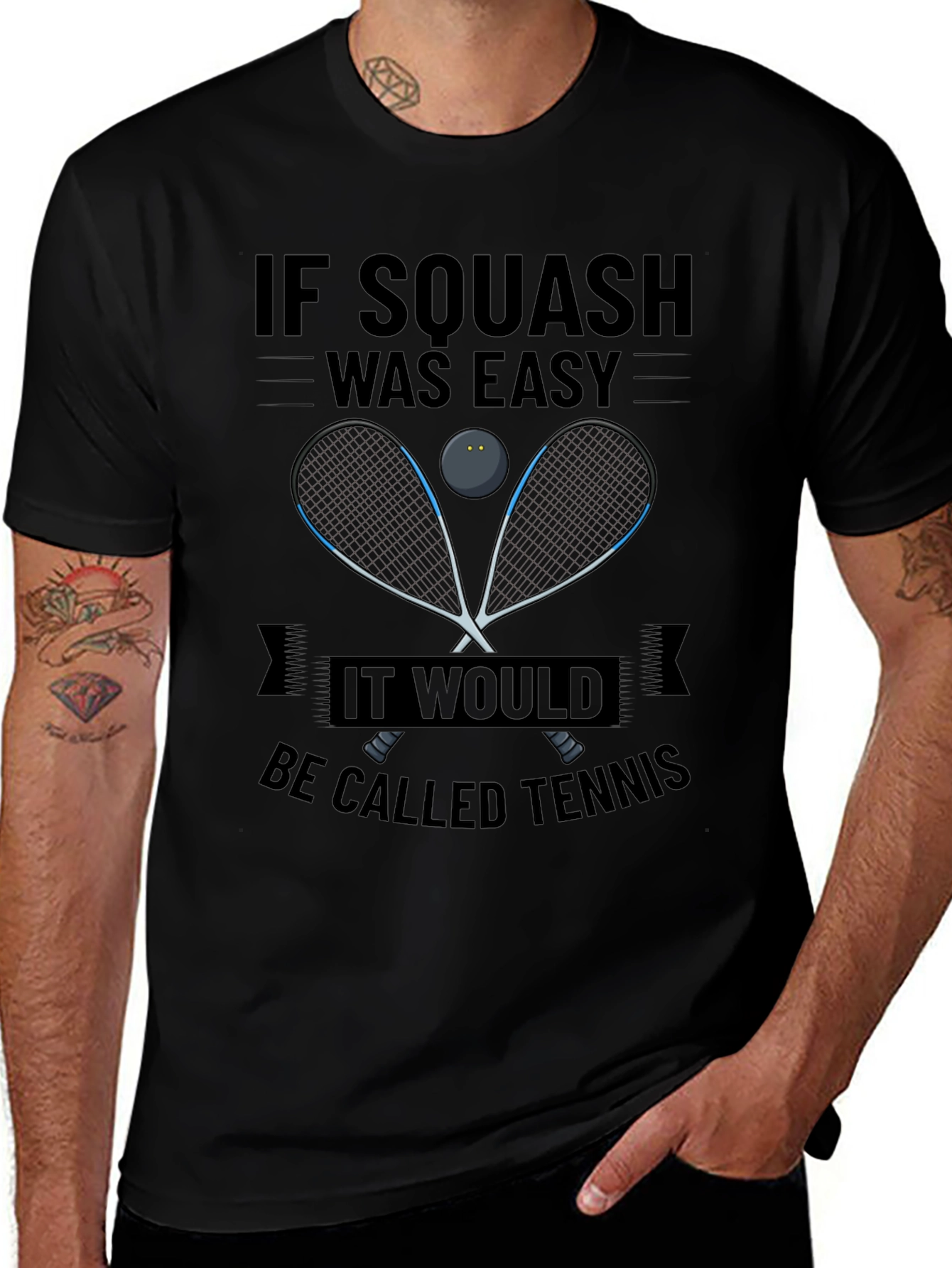 Squash vs Tennis Funny T-Shirt
