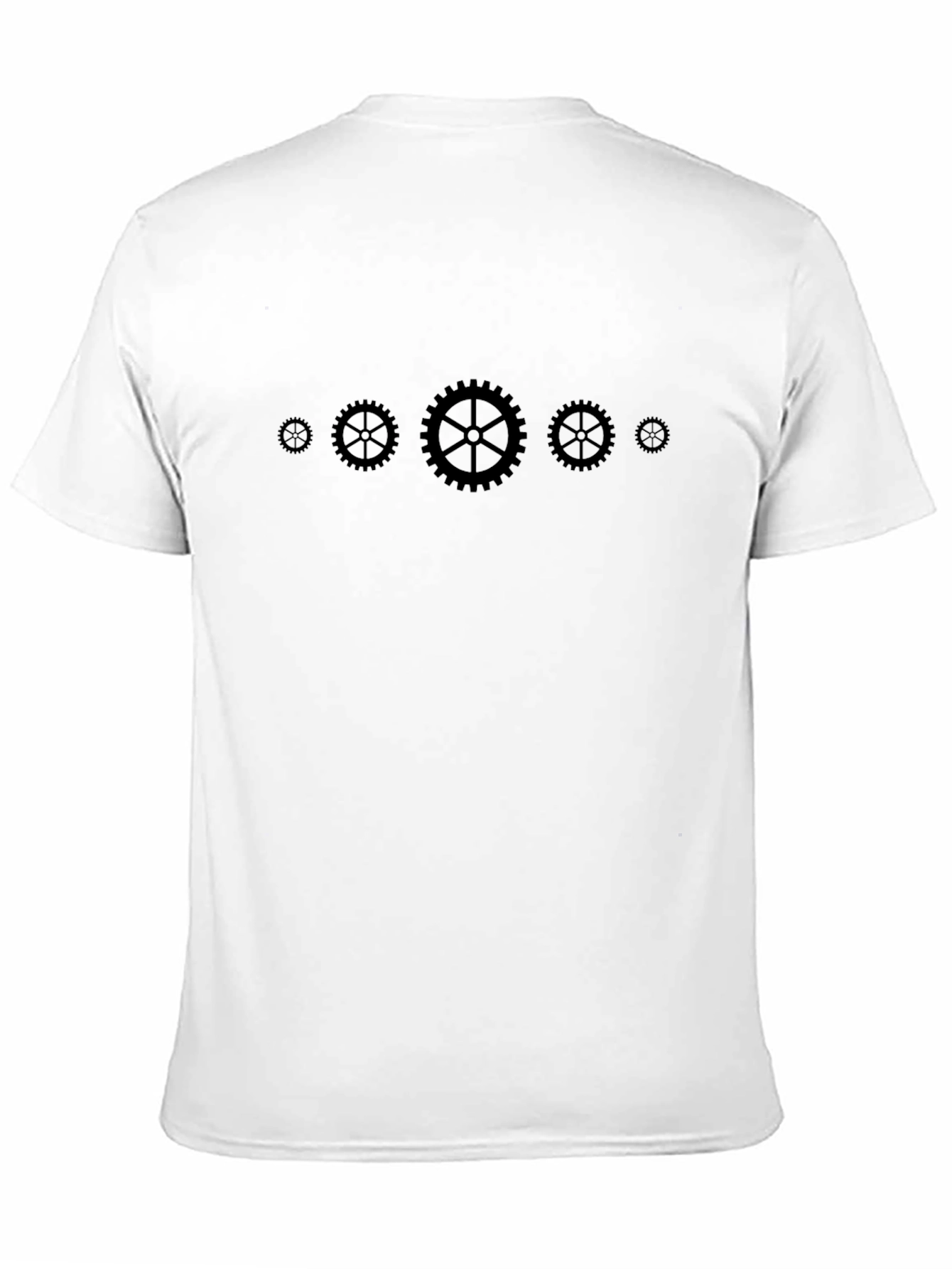 Gear Design Black T-Shirt | Mechanical Style