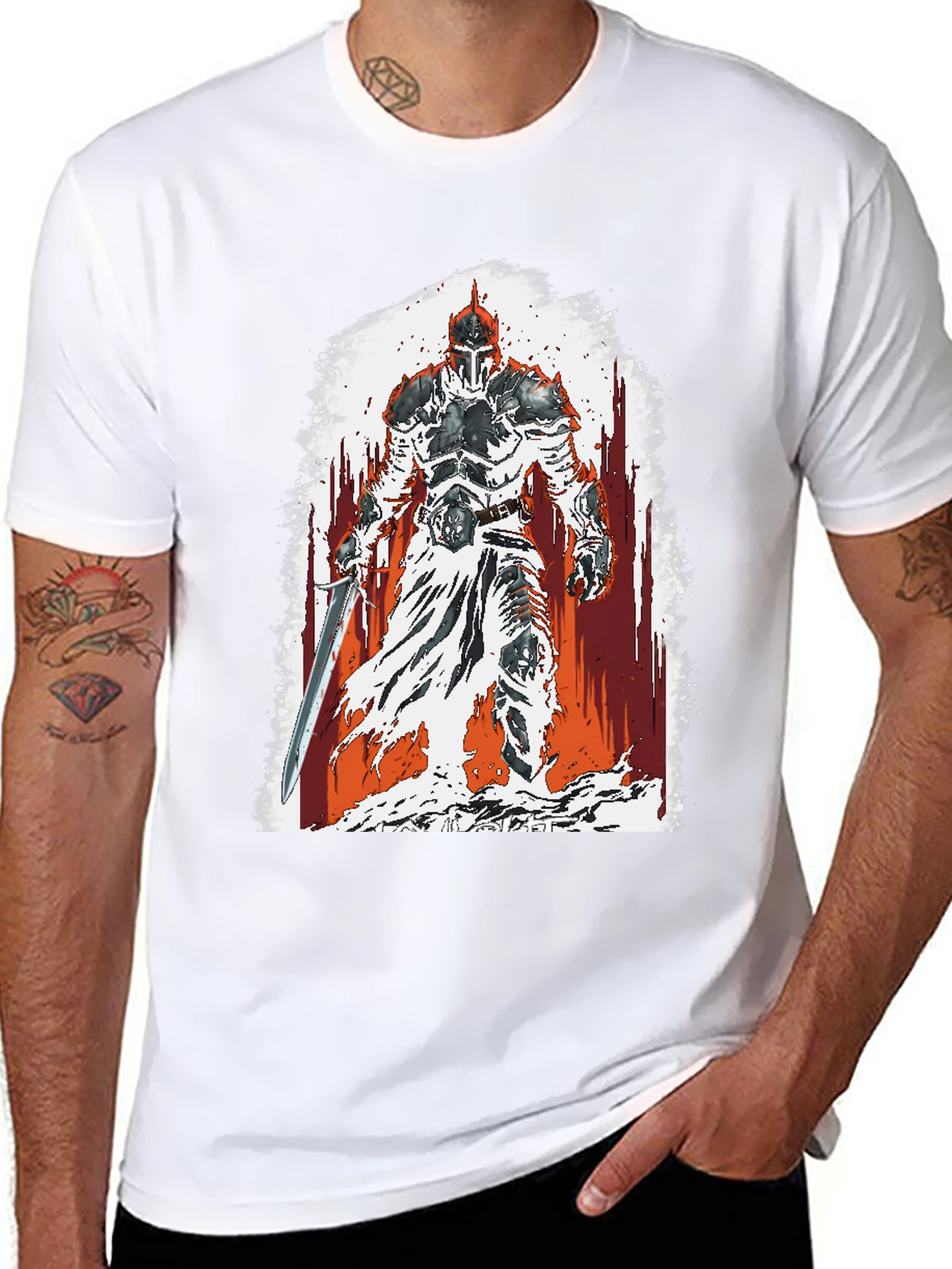 Knight Graphic T-Shirt - Medieval Warrior Tee