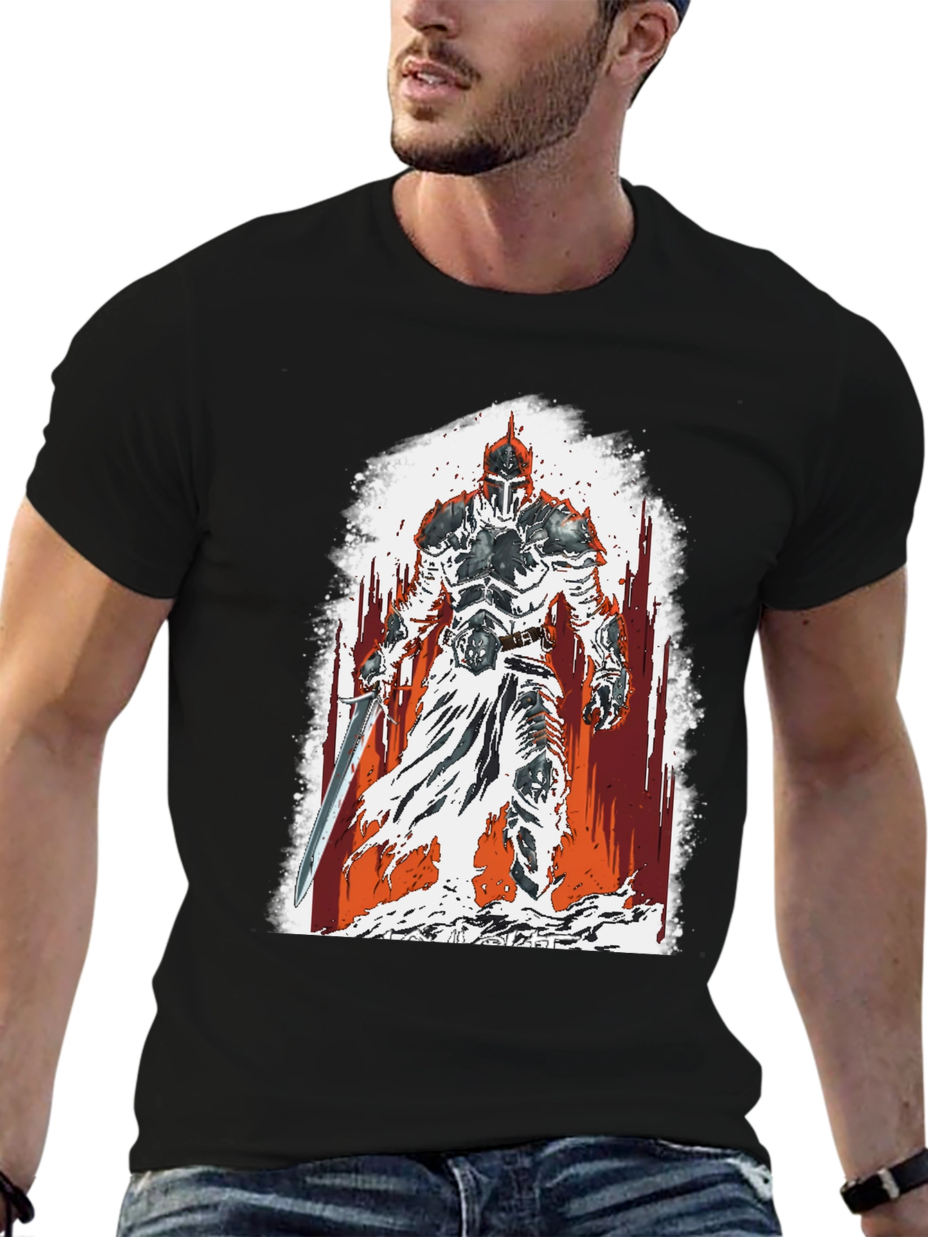 Knight Graphic T-Shirt - Medieval Warrior Tee