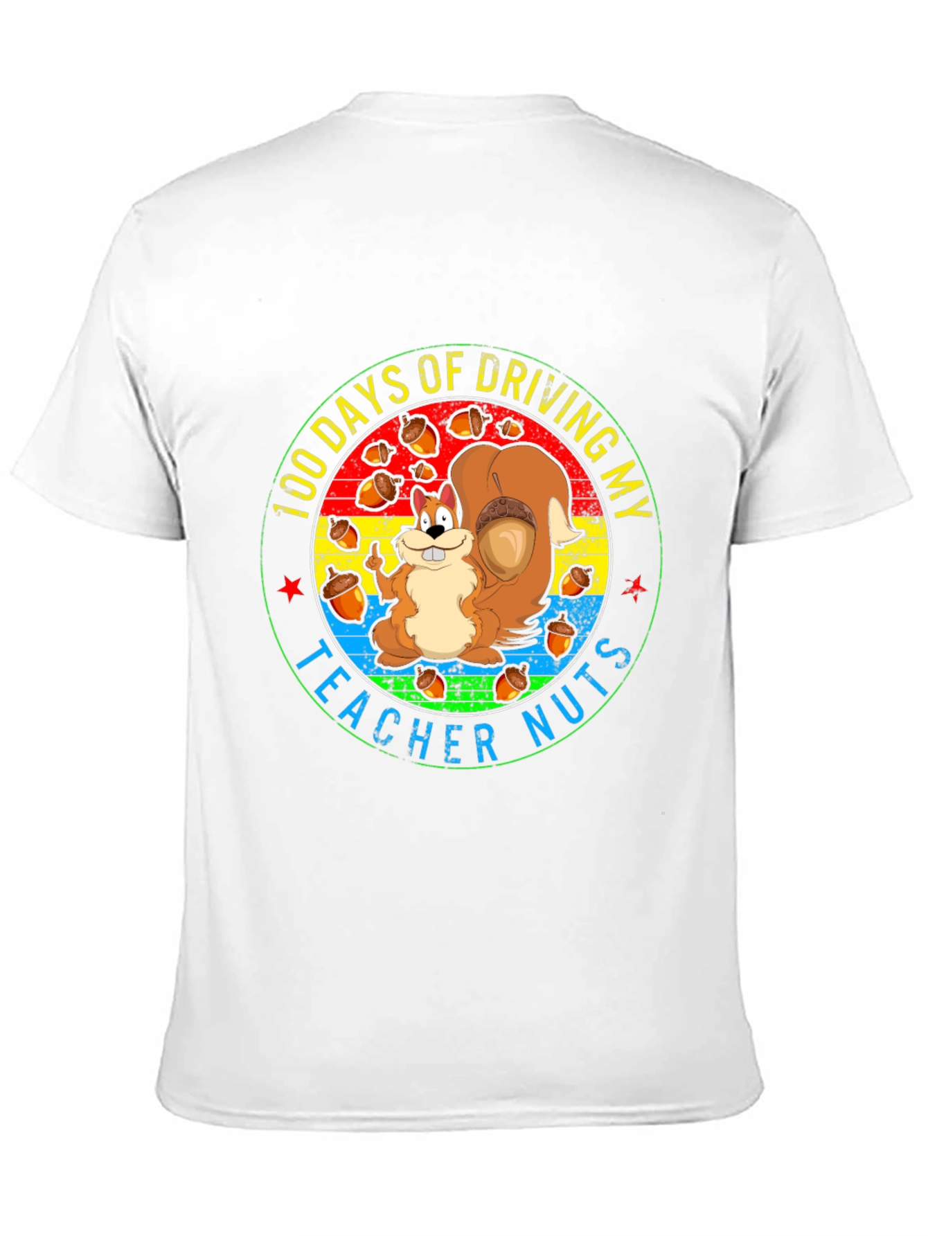 100 Days of School Teacher Squirrel T-Shirt