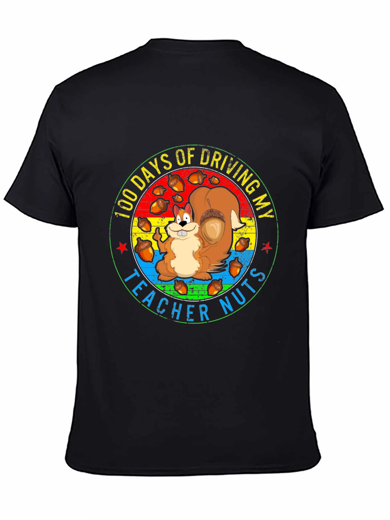 100 Days of School Teacher Squirrel T-Shirt