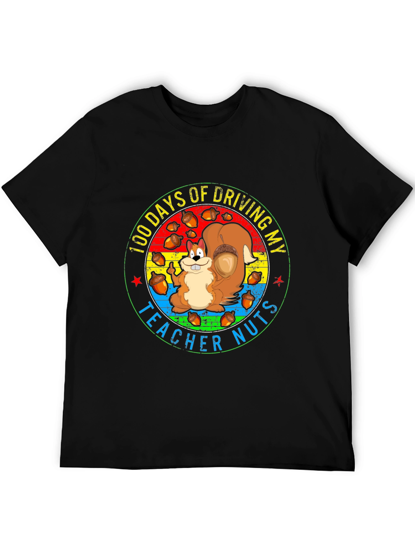 100 Days of School Teacher Squirrel T-Shirt