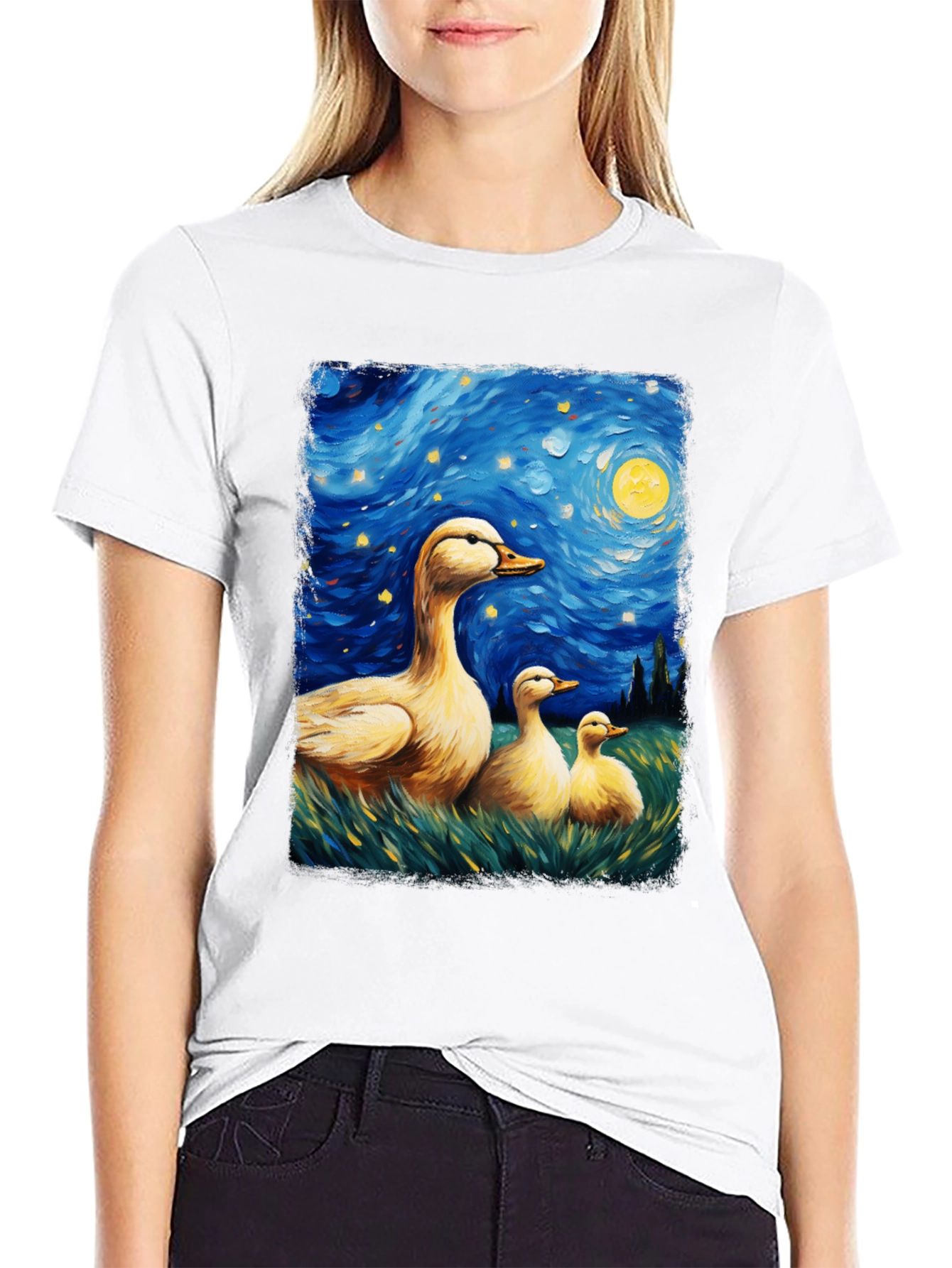 Starry Night Duck T-Shirt