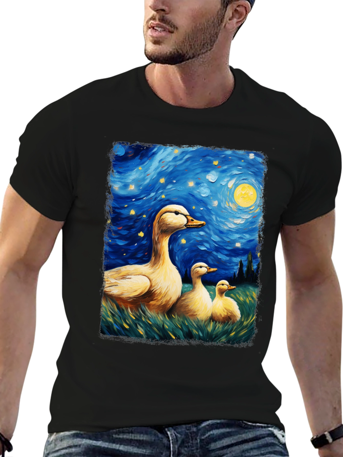 Starry Night Duck T-Shirt