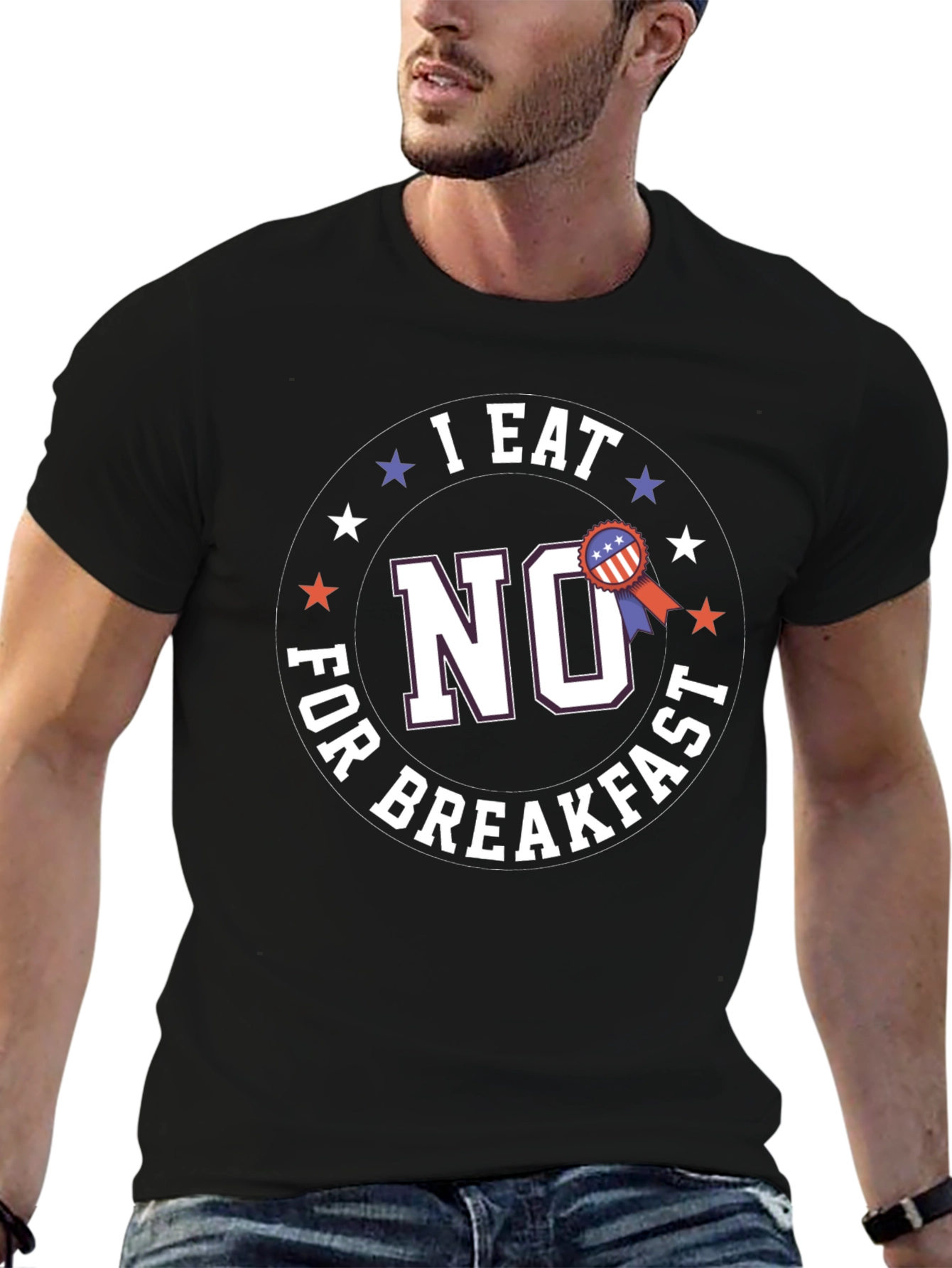 I Eat No For Breakfast Graphic T-Shirt