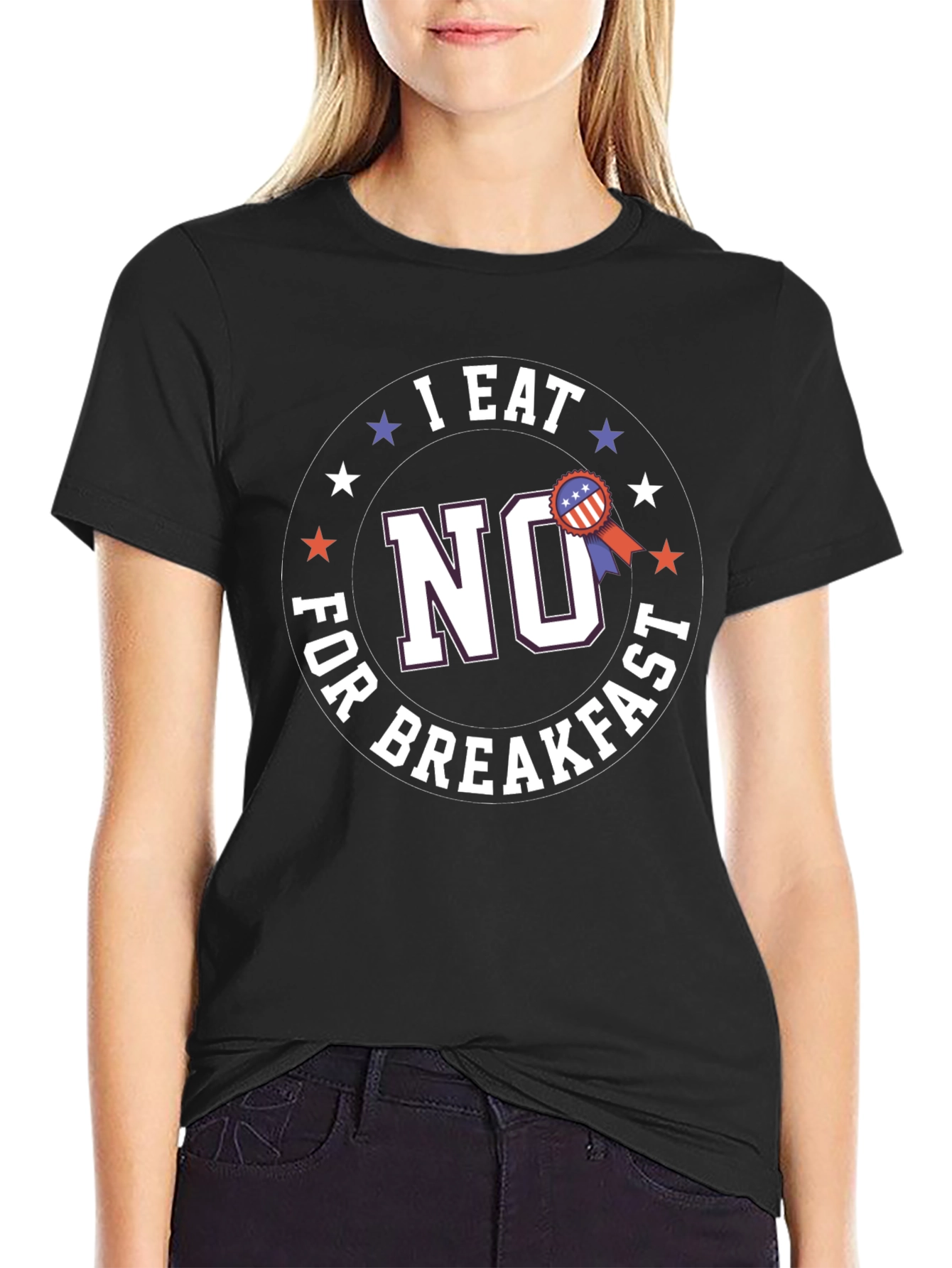I Eat No For Breakfast Graphic T-Shirt