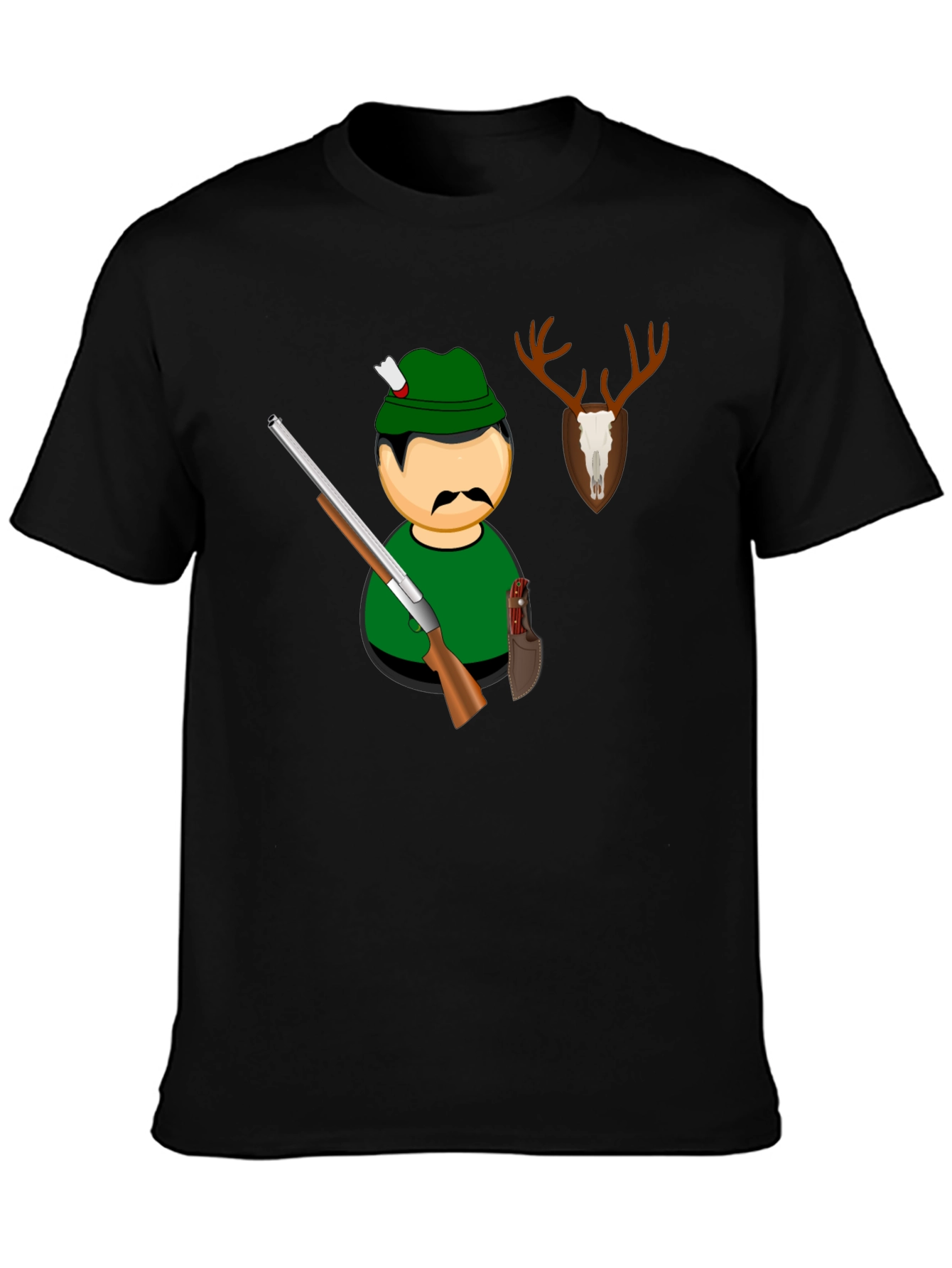 Hunter Graphic Black T-Shirt