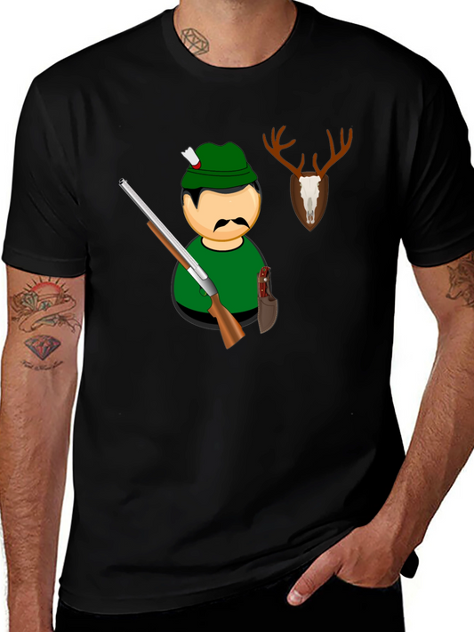 Hunter Graphic Black T-Shirt
