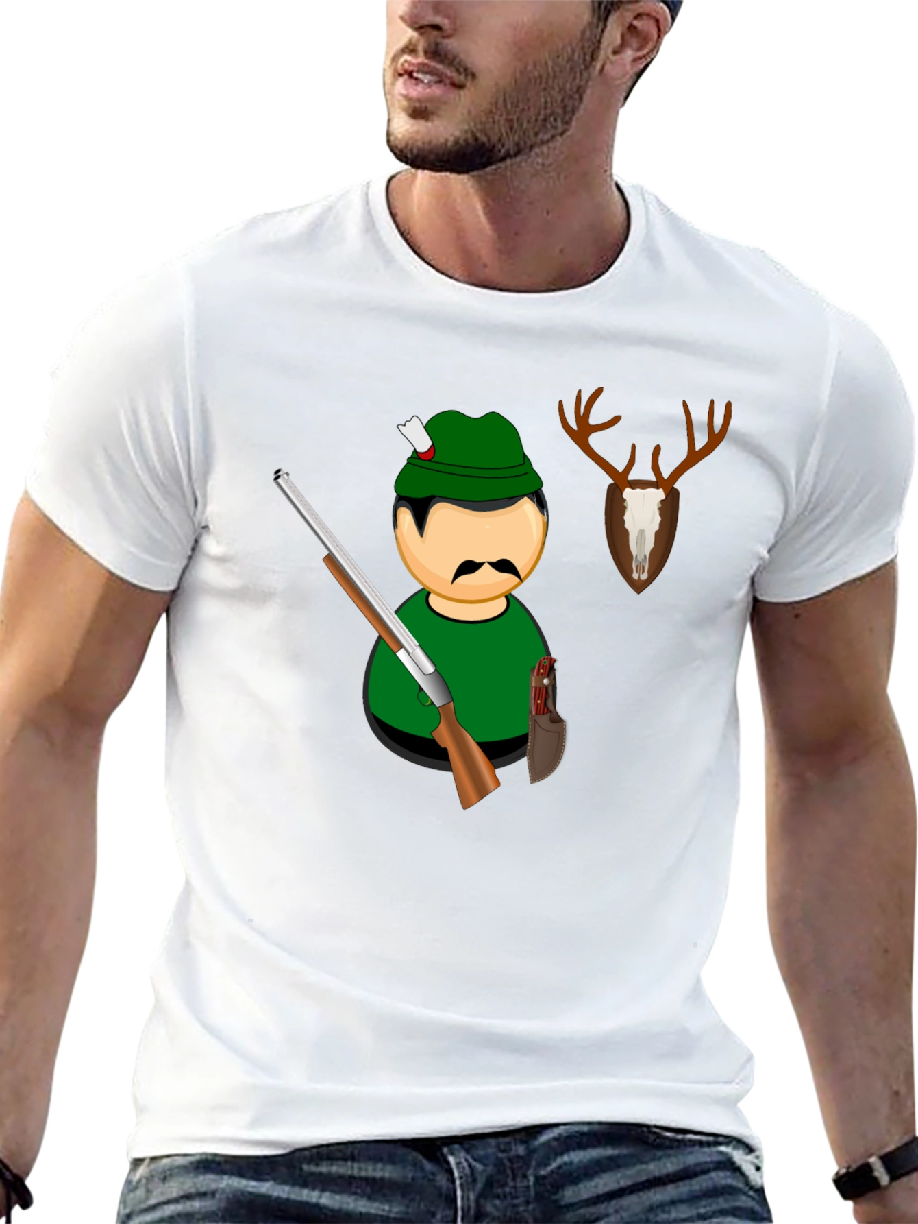 Hunter Graphic Black T-Shirt
