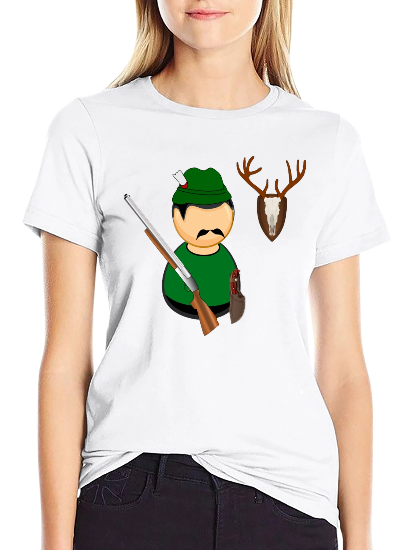 Hunter Graphic Black T-Shirt