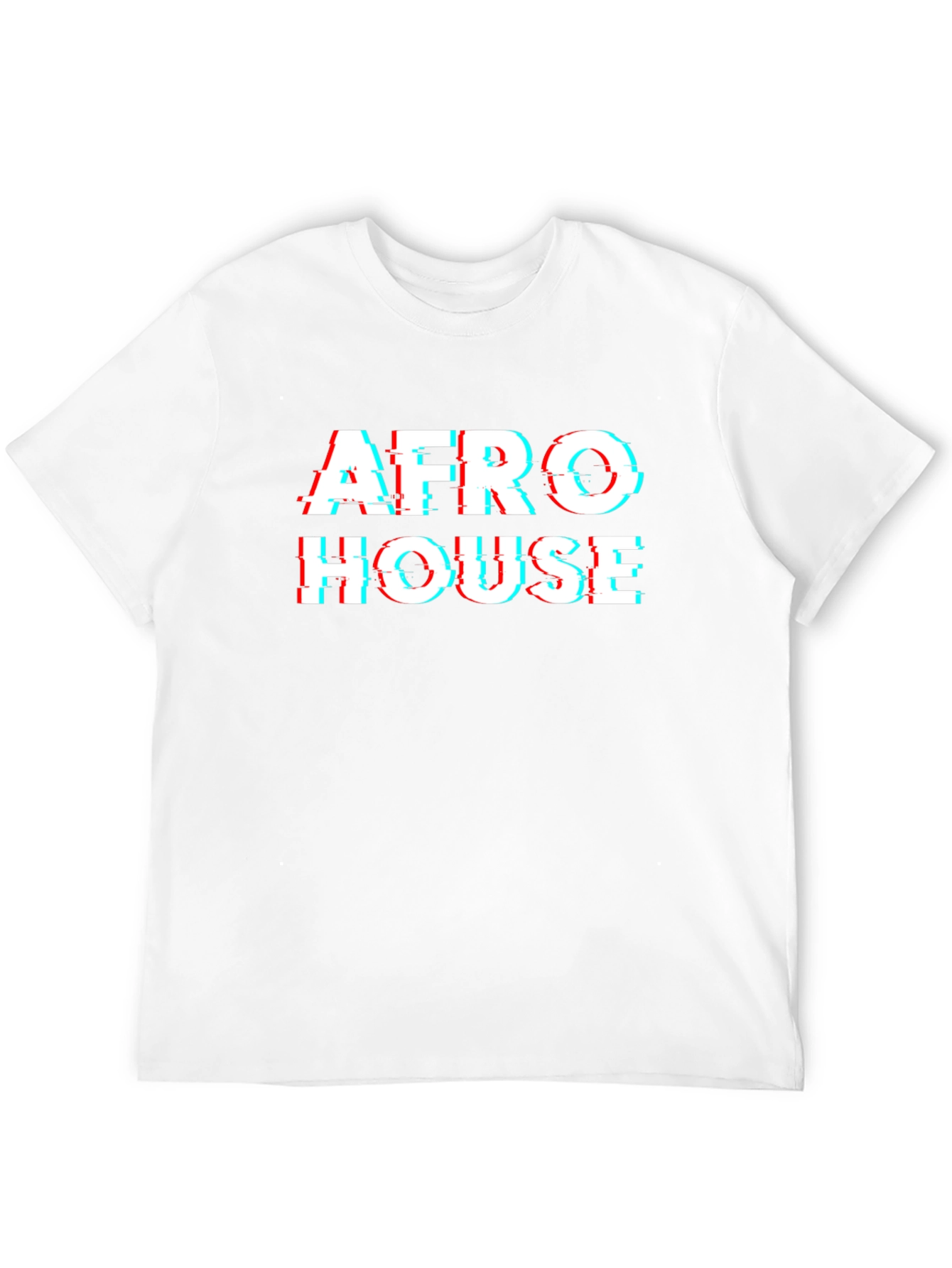Afro House Glitch Black T-Shirt