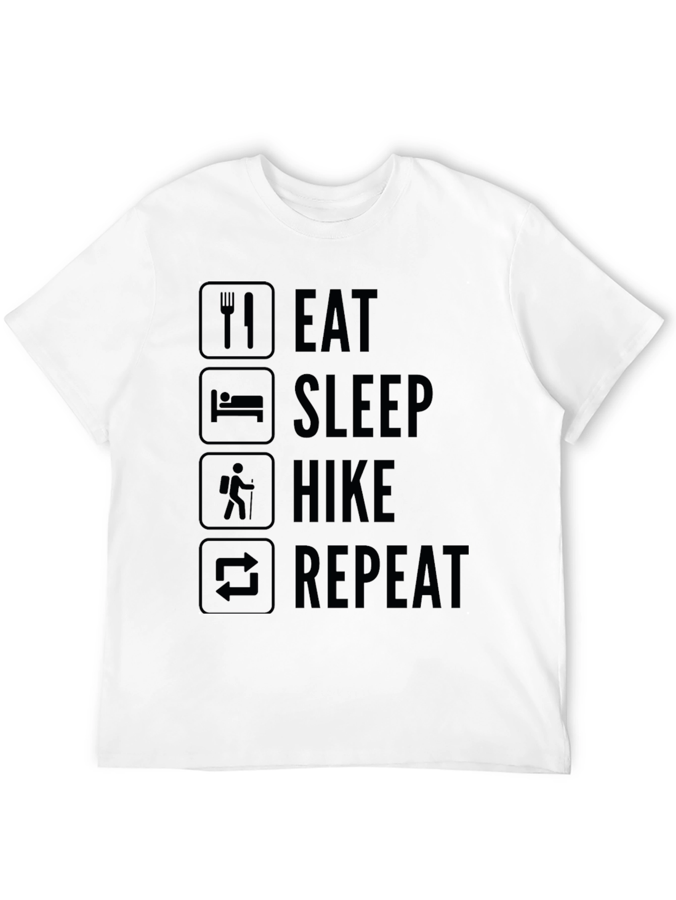 Eat Sleep Hike Repeat T-Shirt - Outdoor Adventure