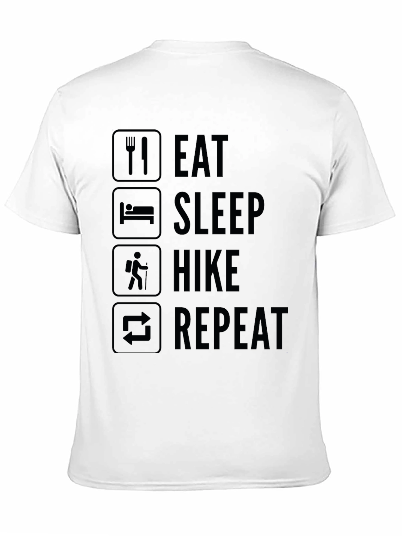 Eat Sleep Hike Repeat T-Shirt - Outdoor Adventure