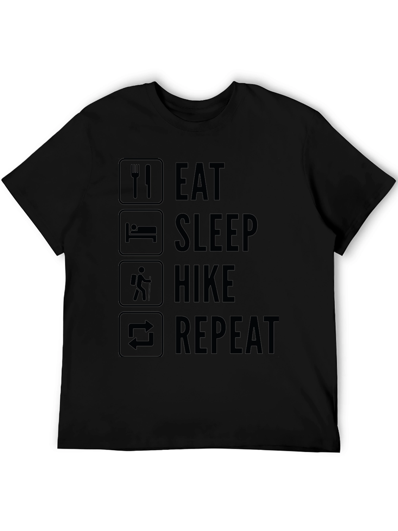 Eat Sleep Hike Repeat T-Shirt - Outdoor Adventure