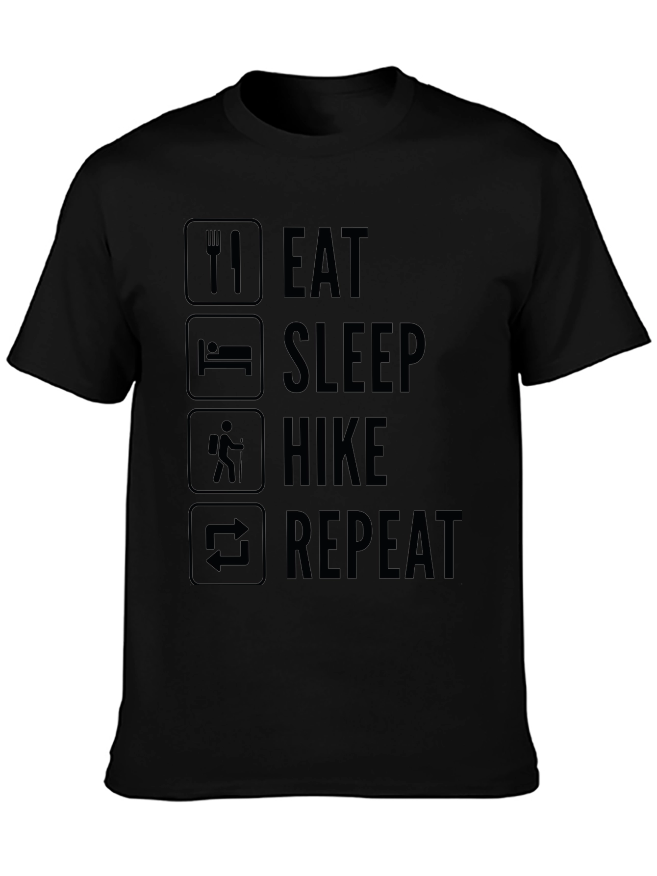 Eat Sleep Hike Repeat T-Shirt - Outdoor Adventure