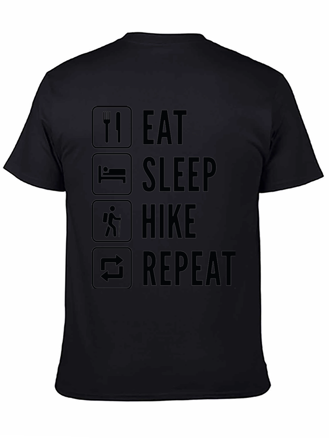 Eat Sleep Hike Repeat T-Shirt - Outdoor Adventure