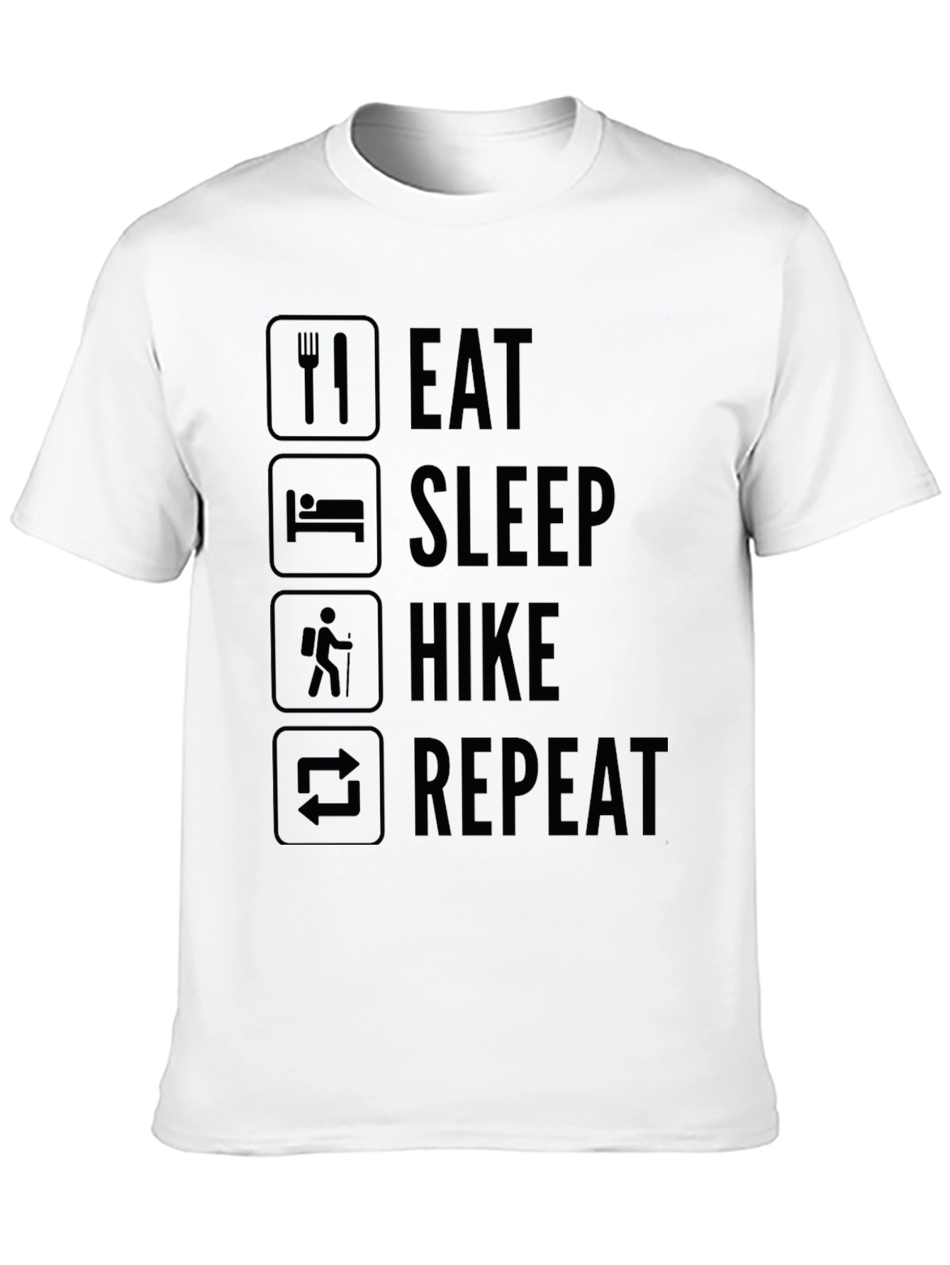 Eat Sleep Hike Repeat T-Shirt - Outdoor Adventure