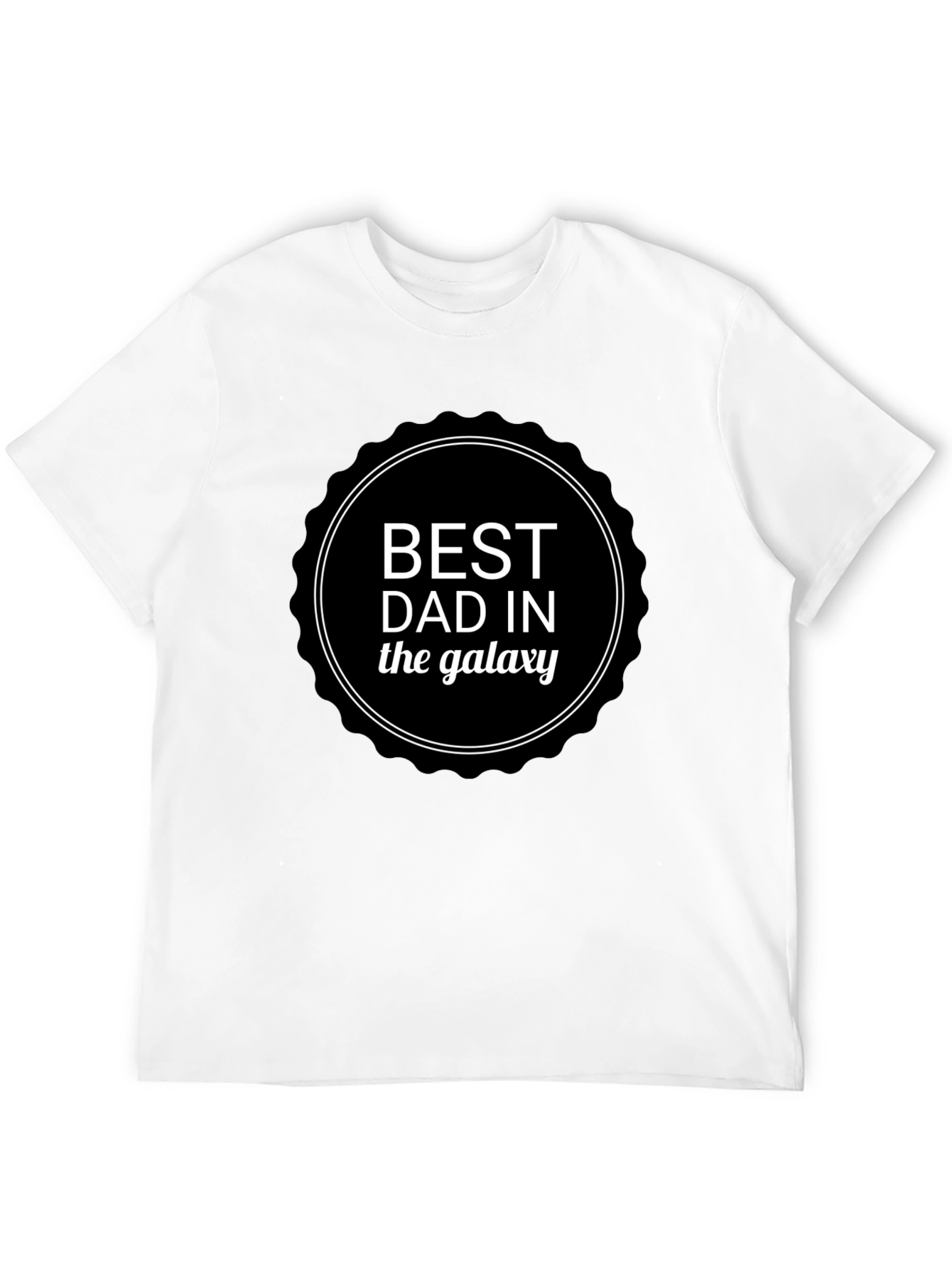 Best Dad in the Galaxy Mens Black T-shirt