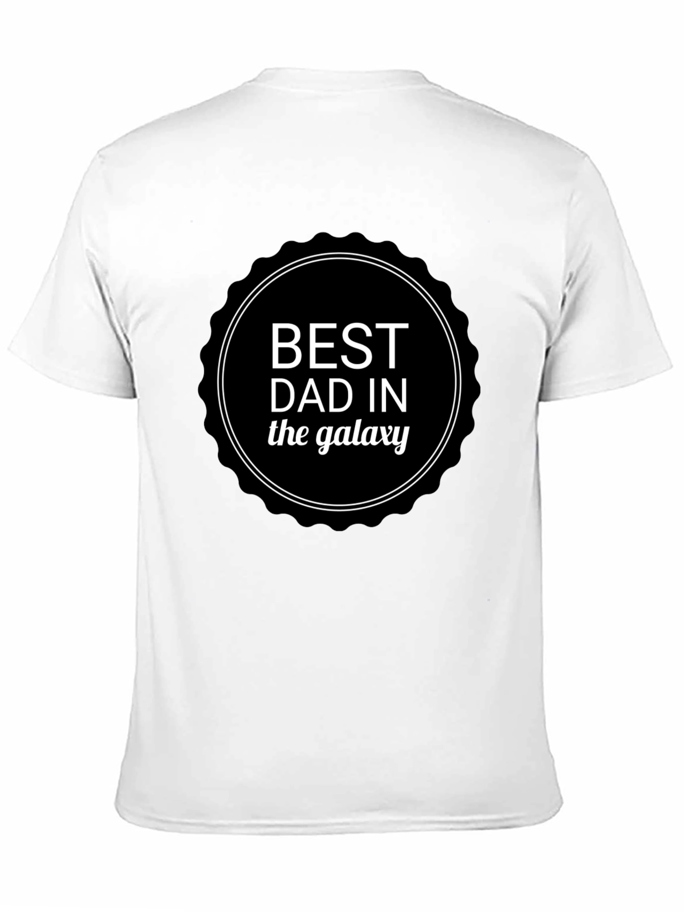 Best Dad in the Galaxy Mens Black T-shirt