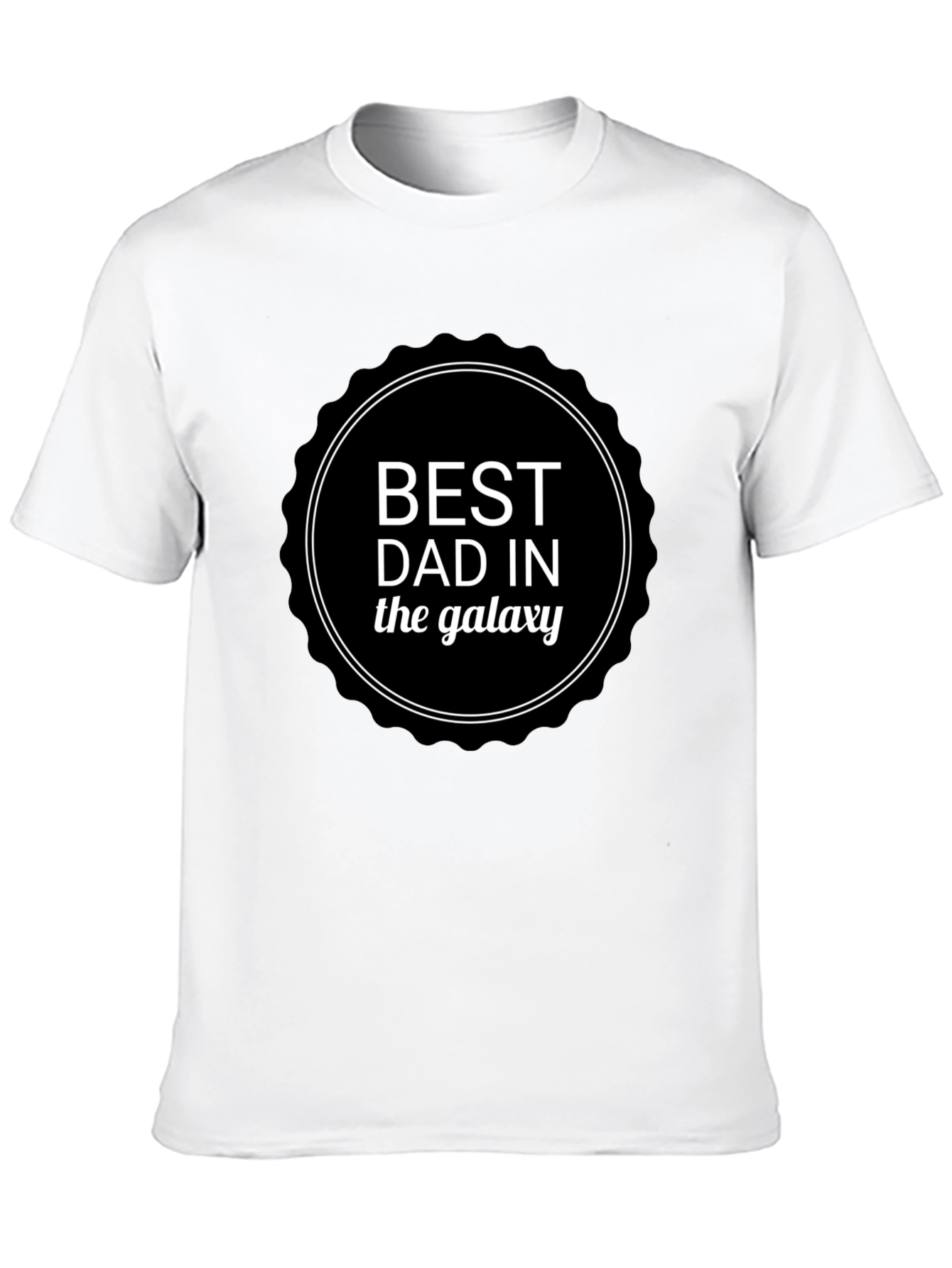 Best Dad in the Galaxy Mens Black T-shirt