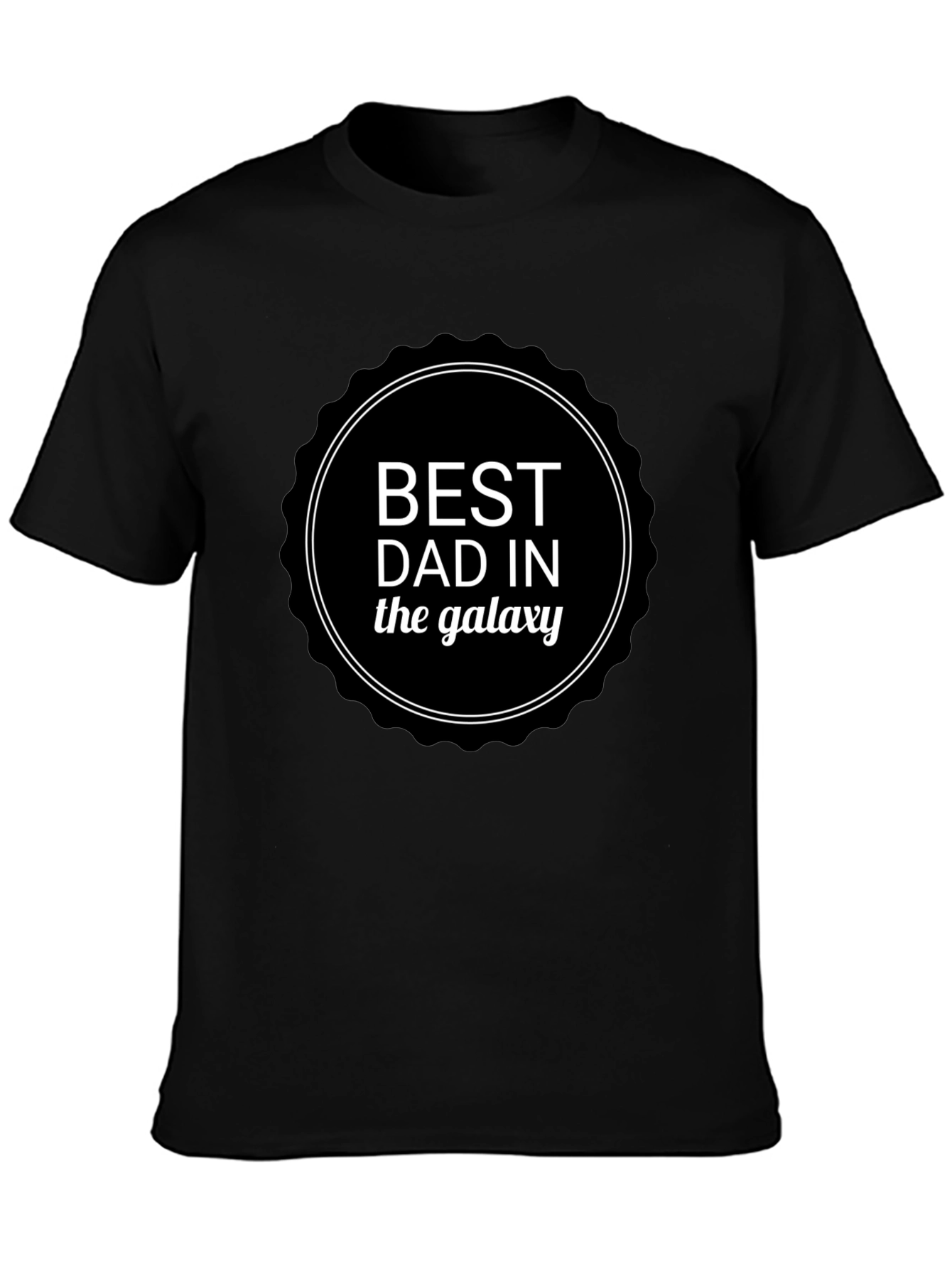 Best Dad in the Galaxy Mens Black T-shirt