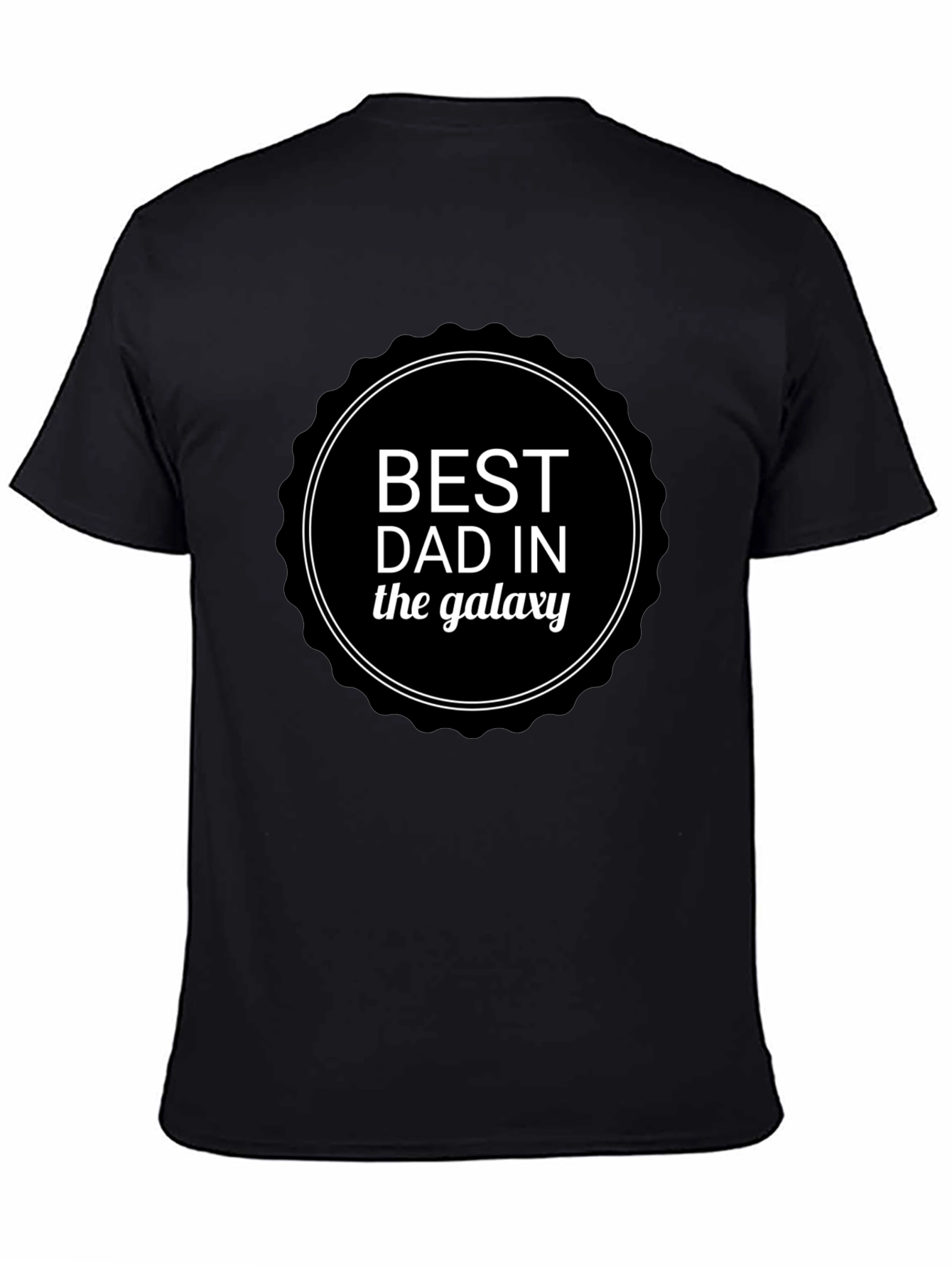 Best Dad in the Galaxy Mens Black T-shirt