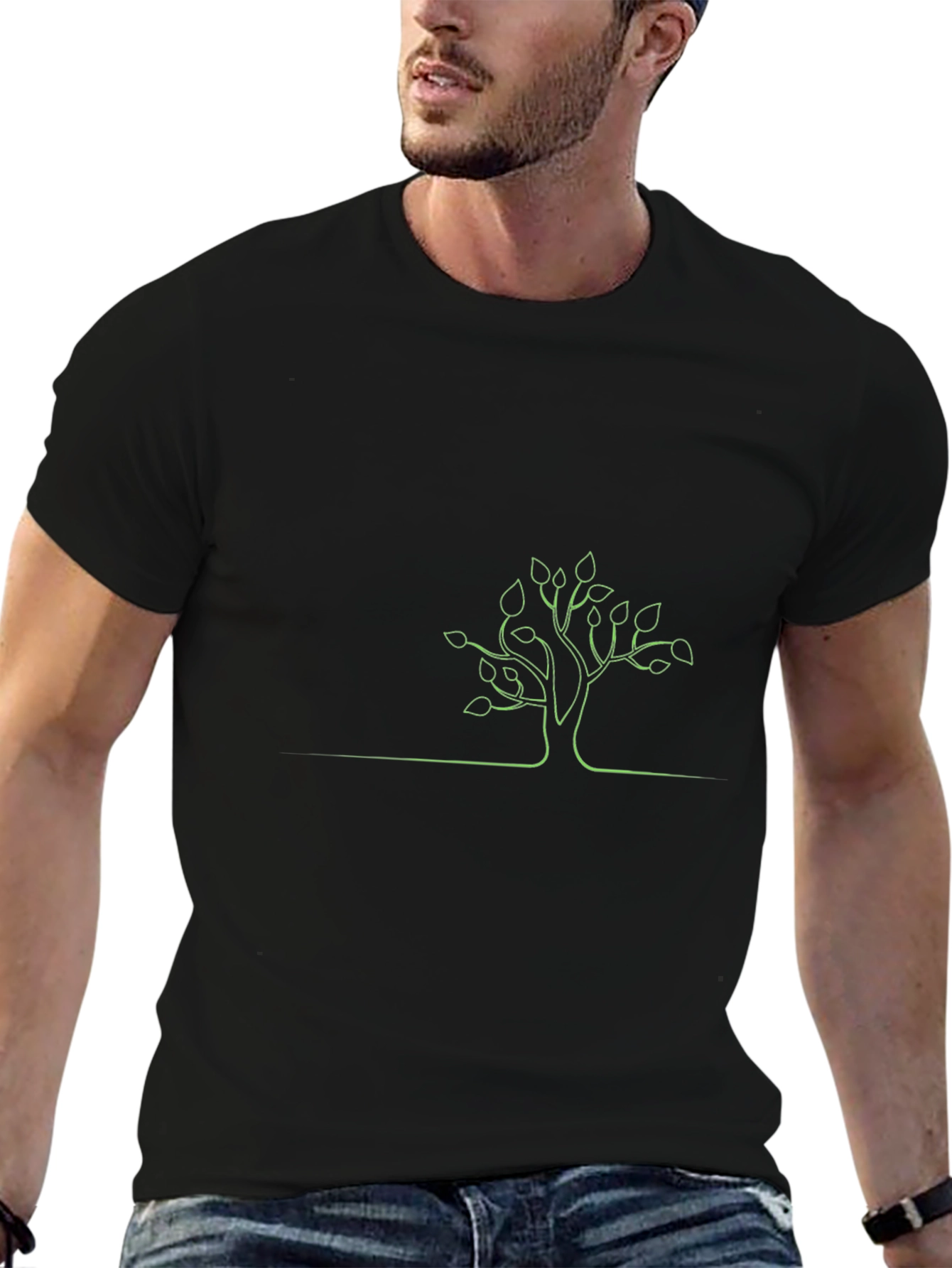 Minimalist Tree Graphic T-Shirt