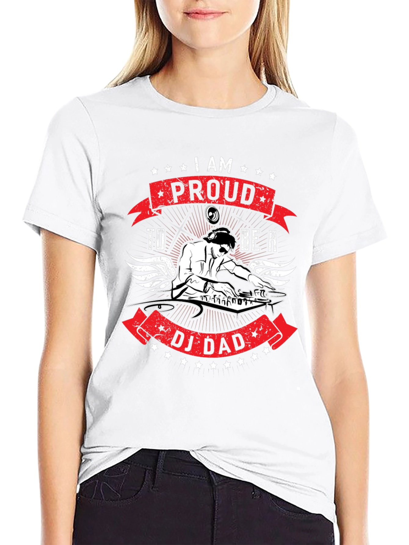 Proud DJ Dad Graphic T-Shirt