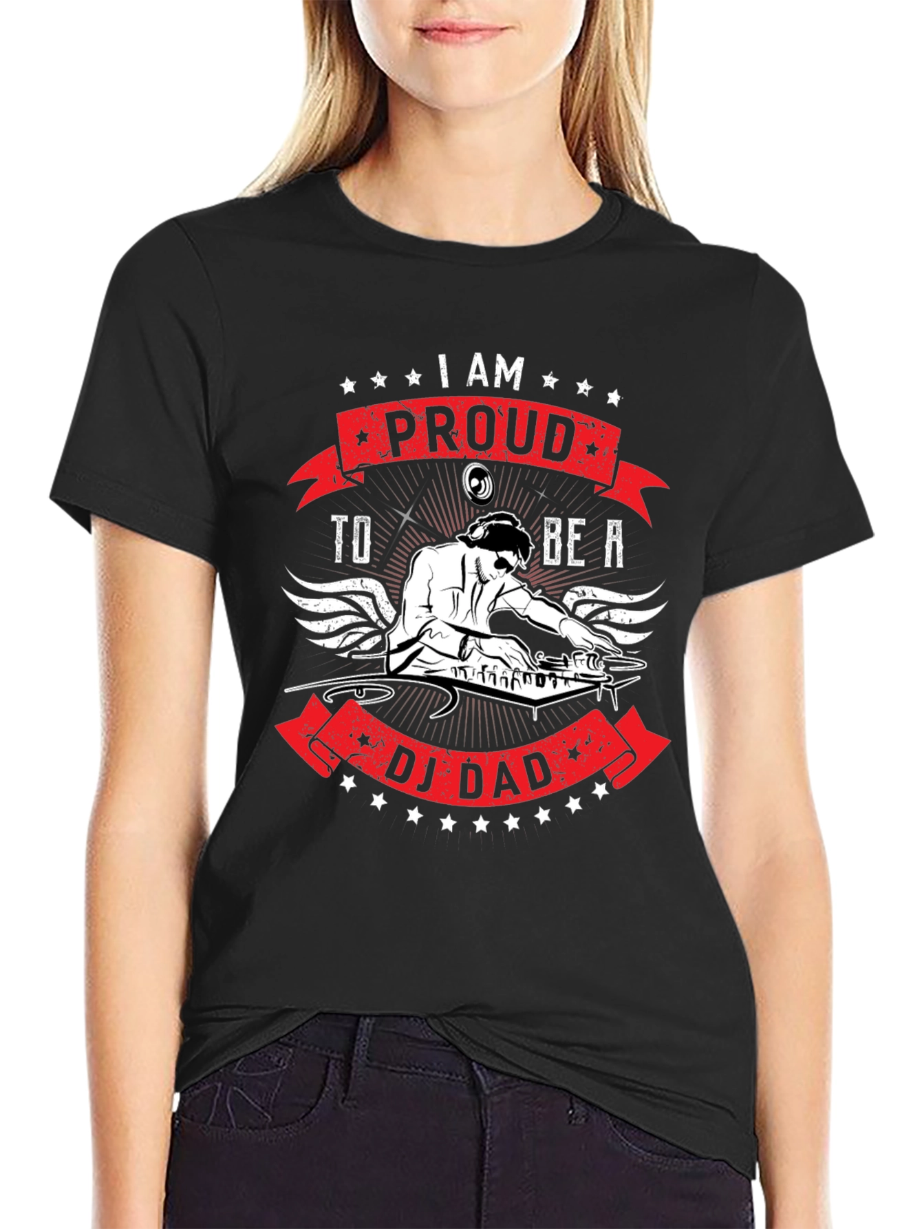 Proud DJ Dad Graphic T-Shirt