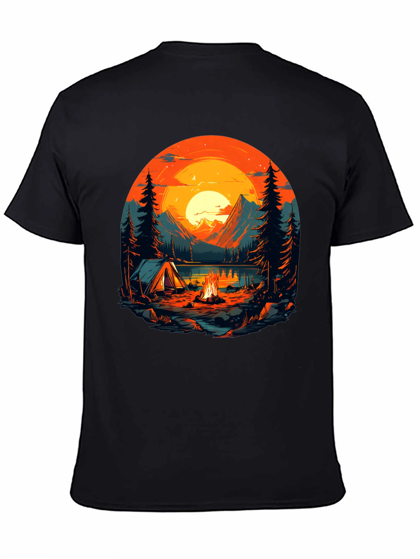 Camping Adventure Graphic T-Shirt - Nature Lover Tee