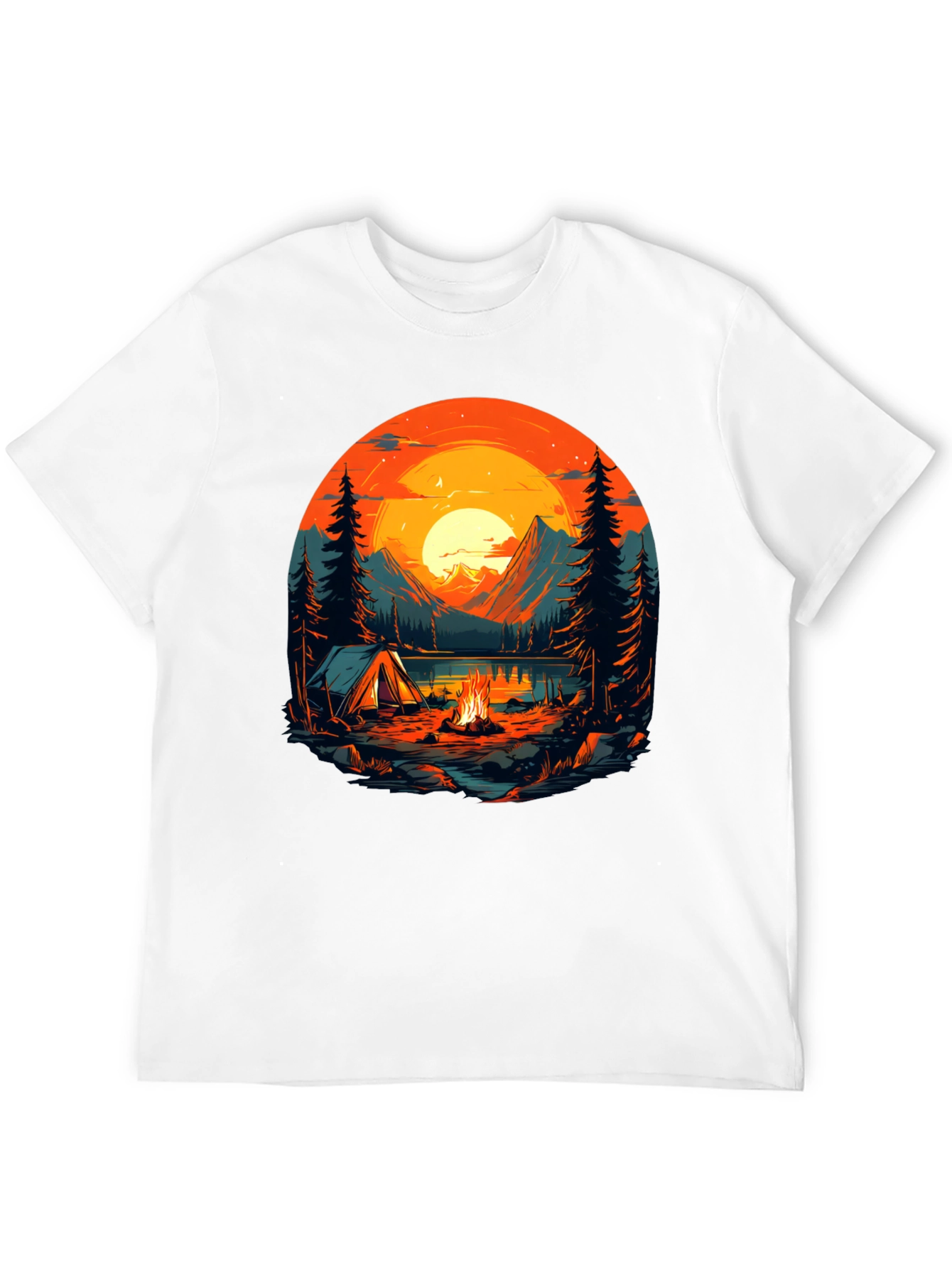 Camping Adventure Graphic T-Shirt - Nature Lover Tee