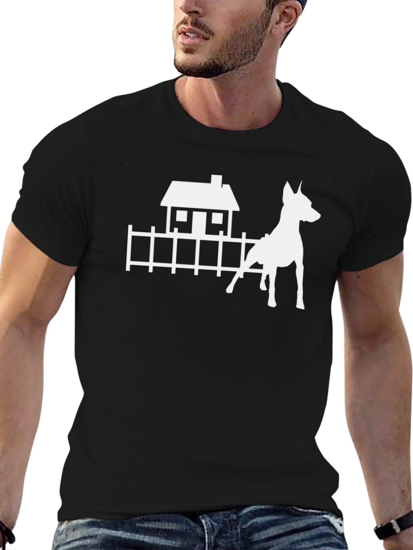Dog House Graphic Tee - Mens Black T-Shirt