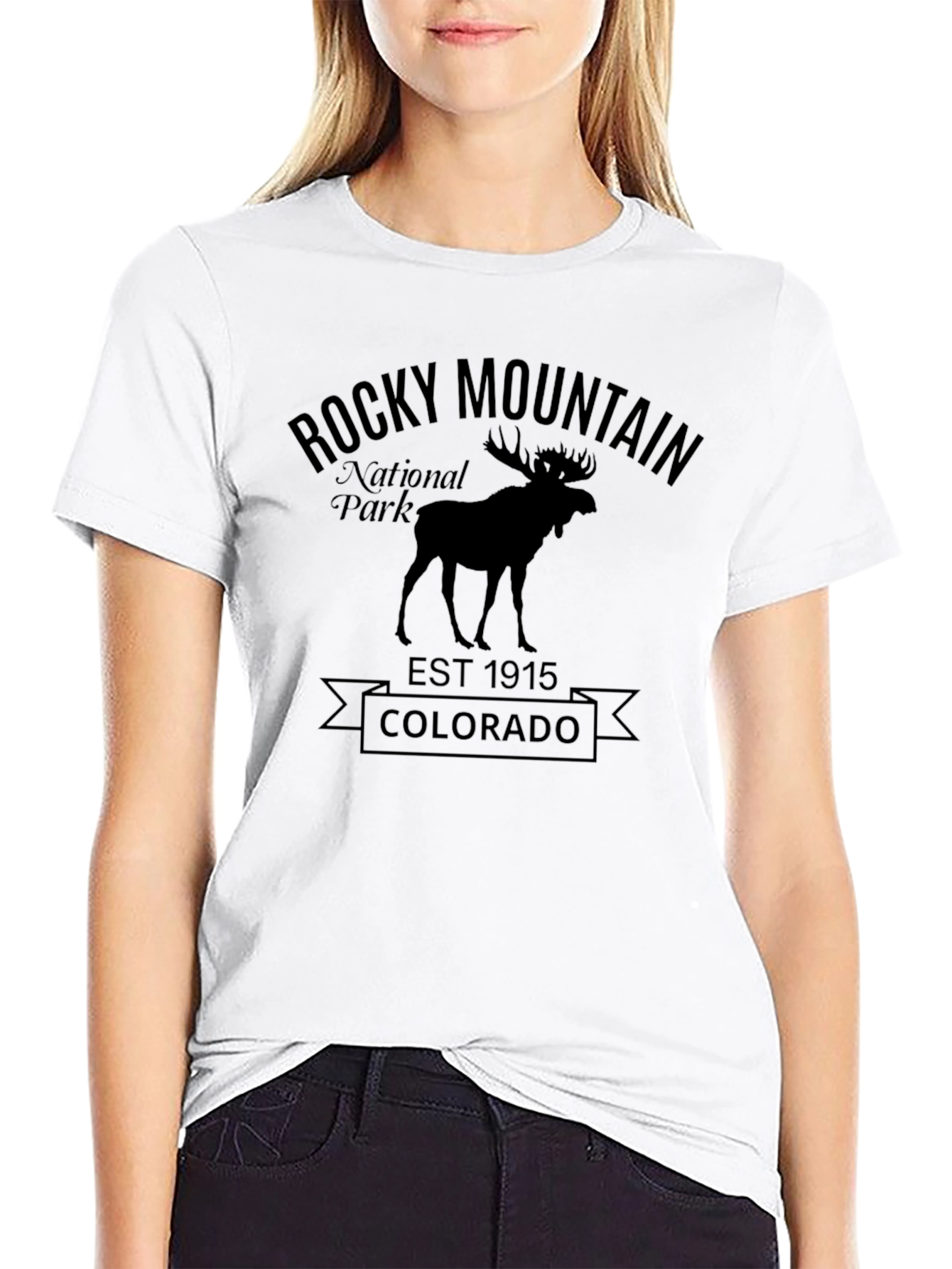 Rocky Mountain National Park Black T-Shirt